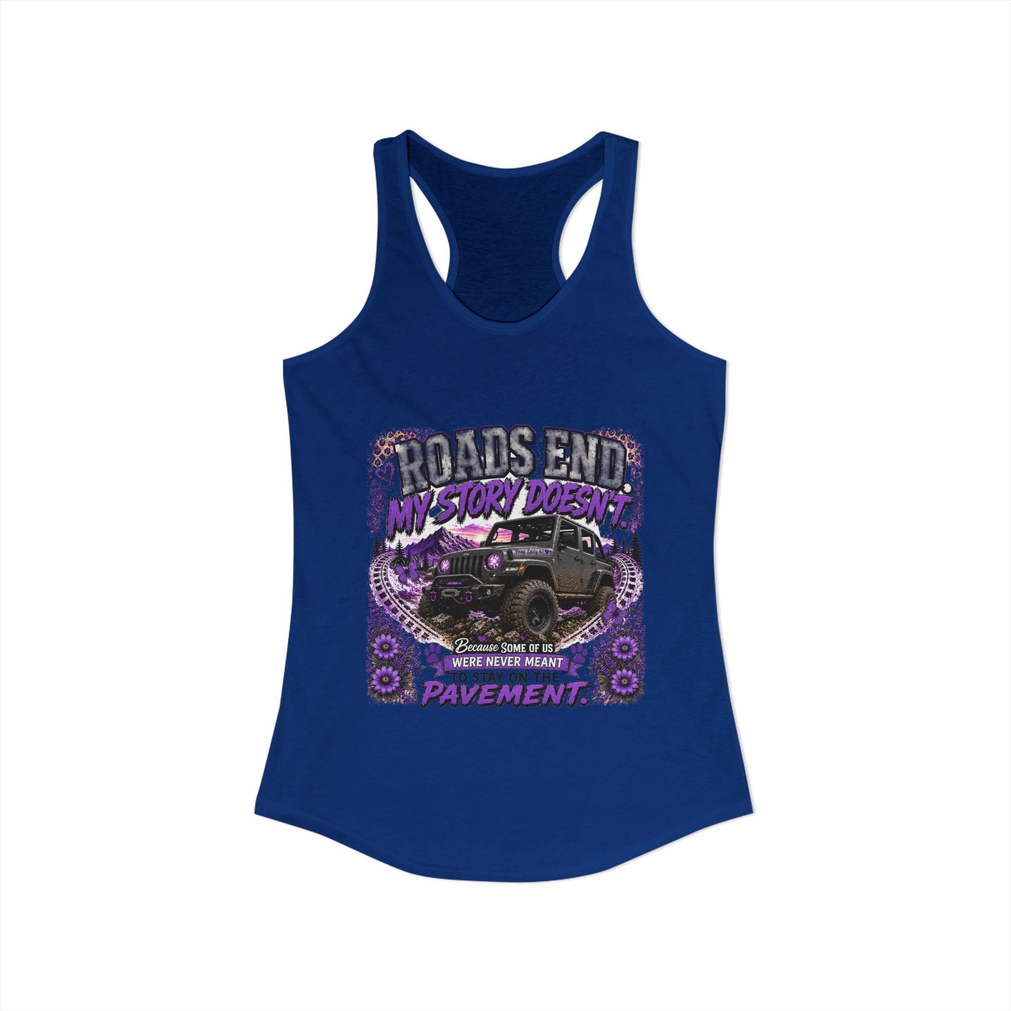 Roads End My Story Doesn't Women's Ideal Racerback Tank