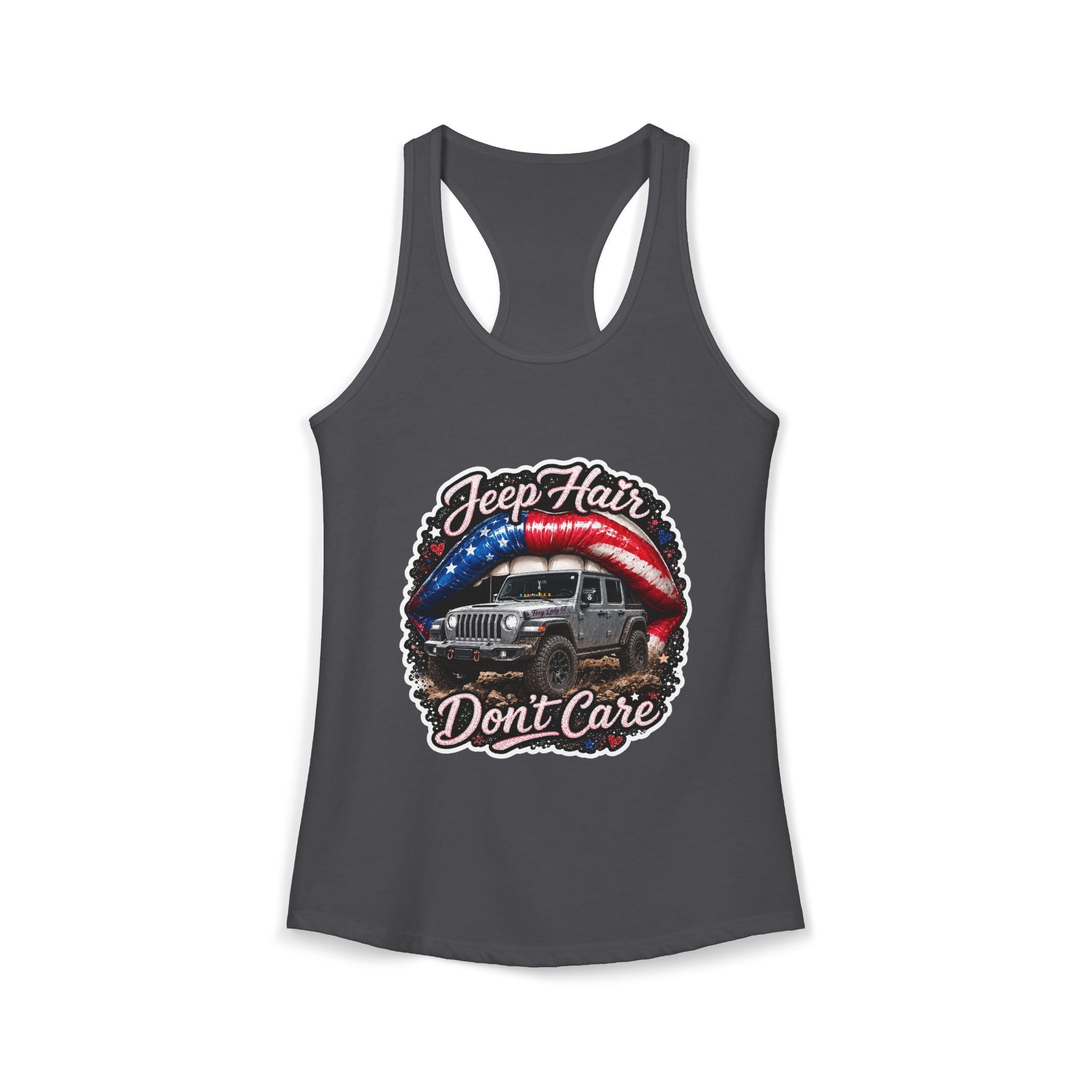Jeep Hair Don't Care Women's Ideal Racerback Tank