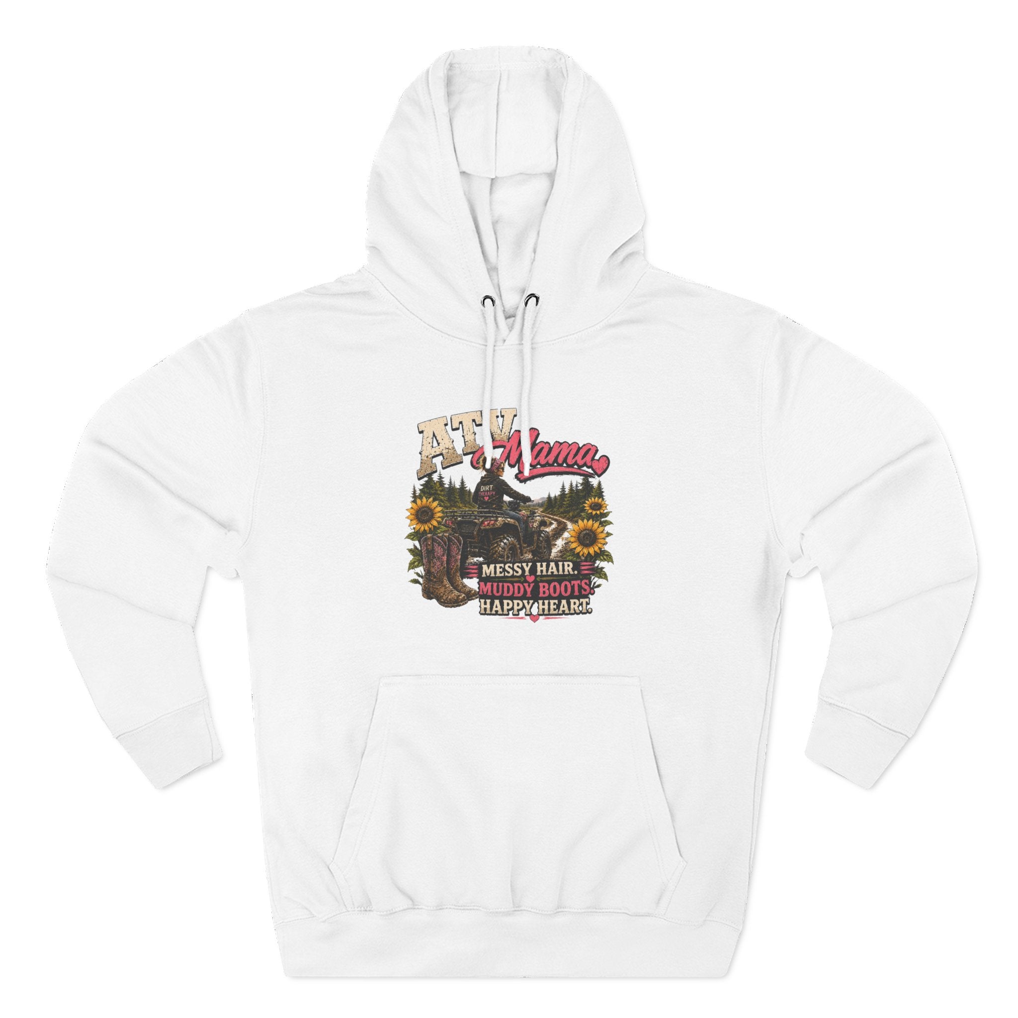 Mama Farm Hoodie — Messy Hair, Muddy Boots Graphic Sweatshirt
