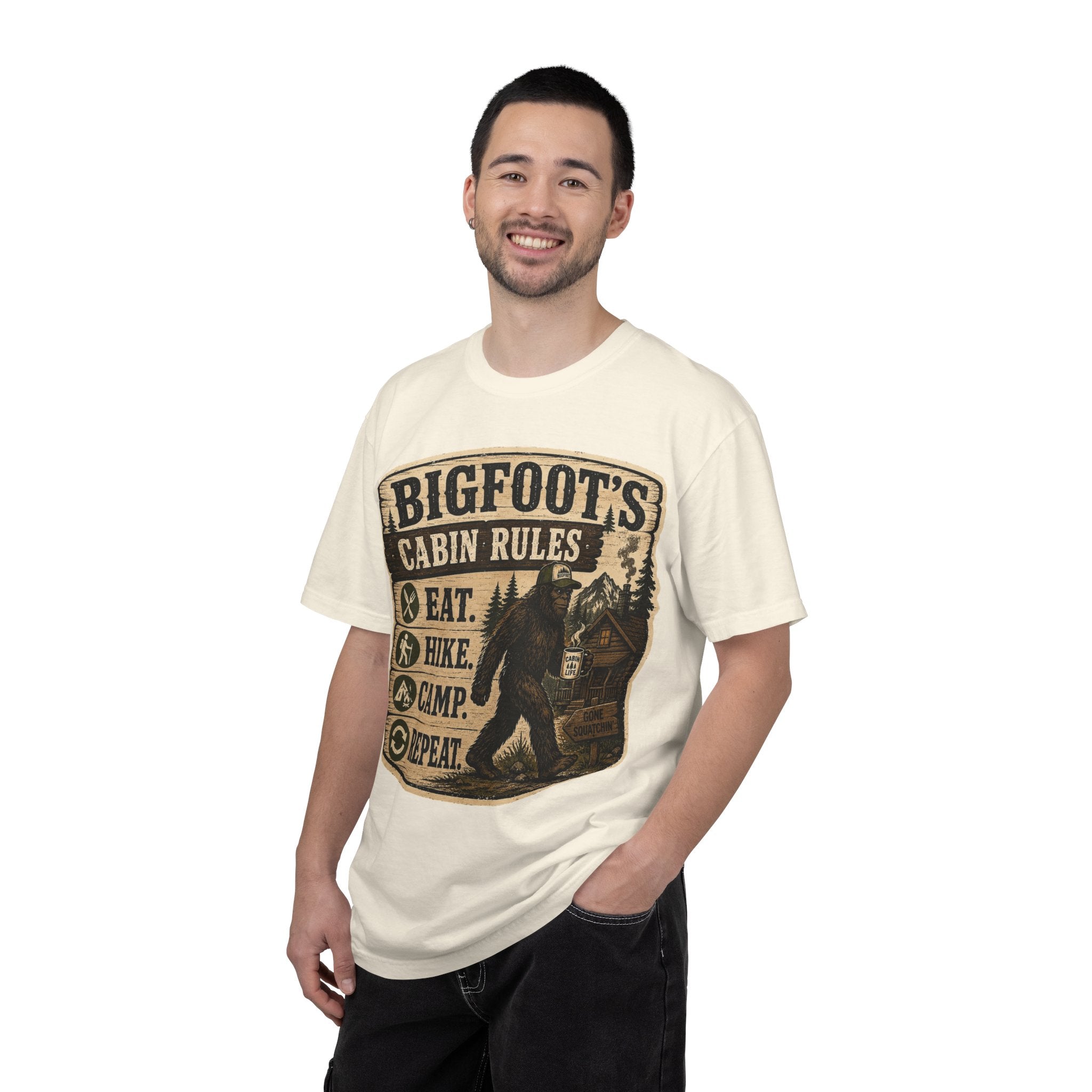 Bigfoot's Cabin Rules T-shirt