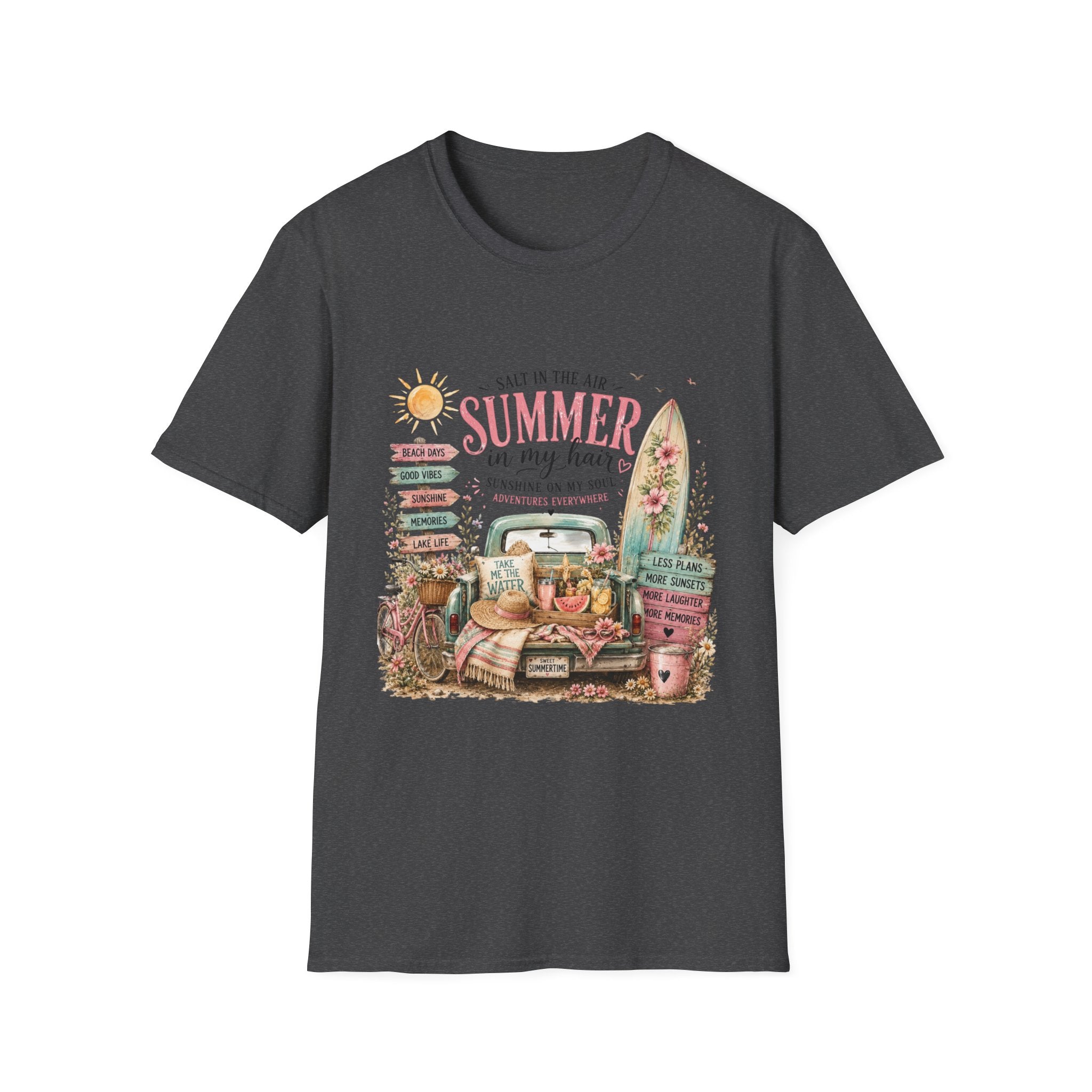 Summer in My Hair T-Shirt — 'Salt in the Air' Beach Vintage Surf Tee