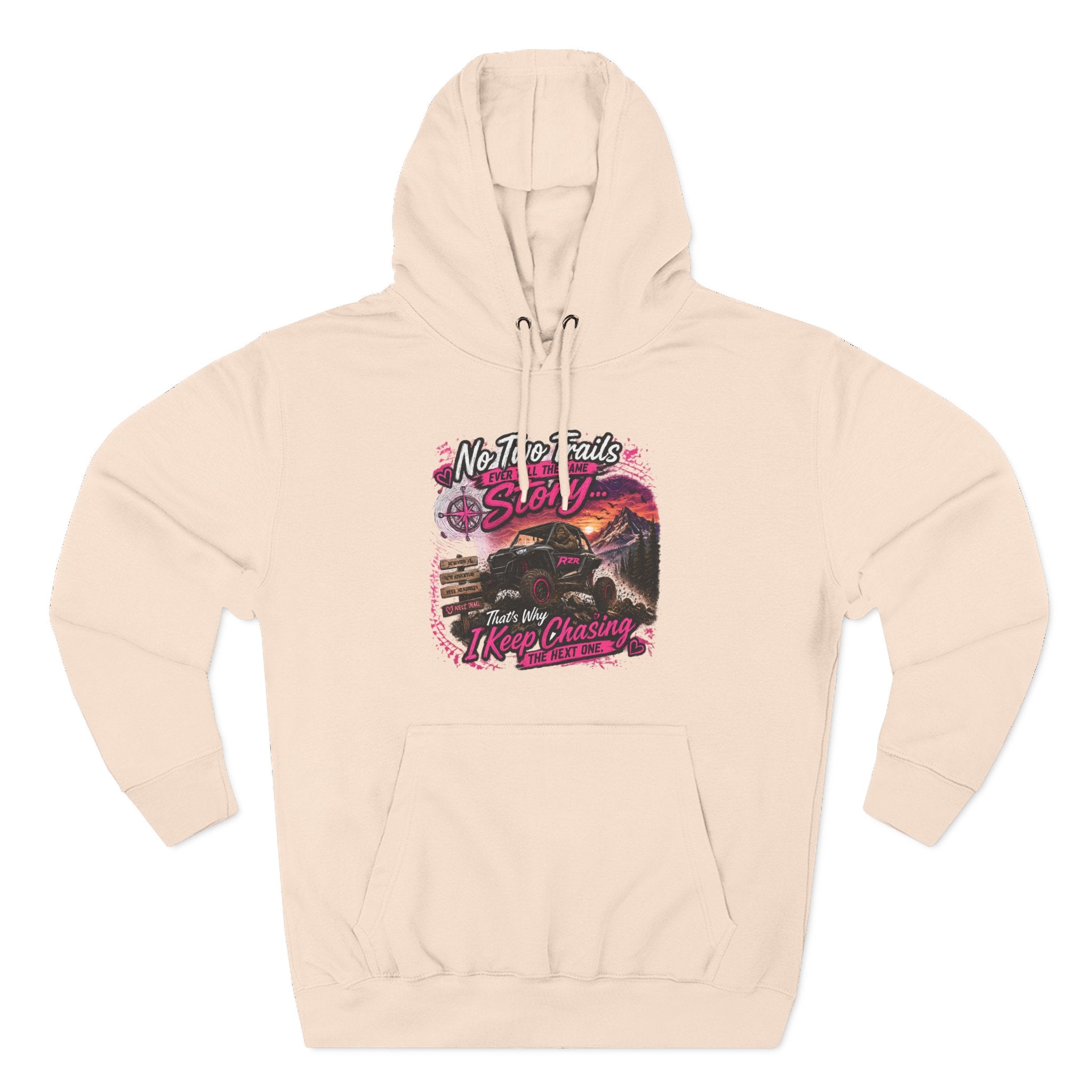 Vintage Desert Motorcycle Hoodie — "Nobody Rides Solo" Retro Biker Graphic