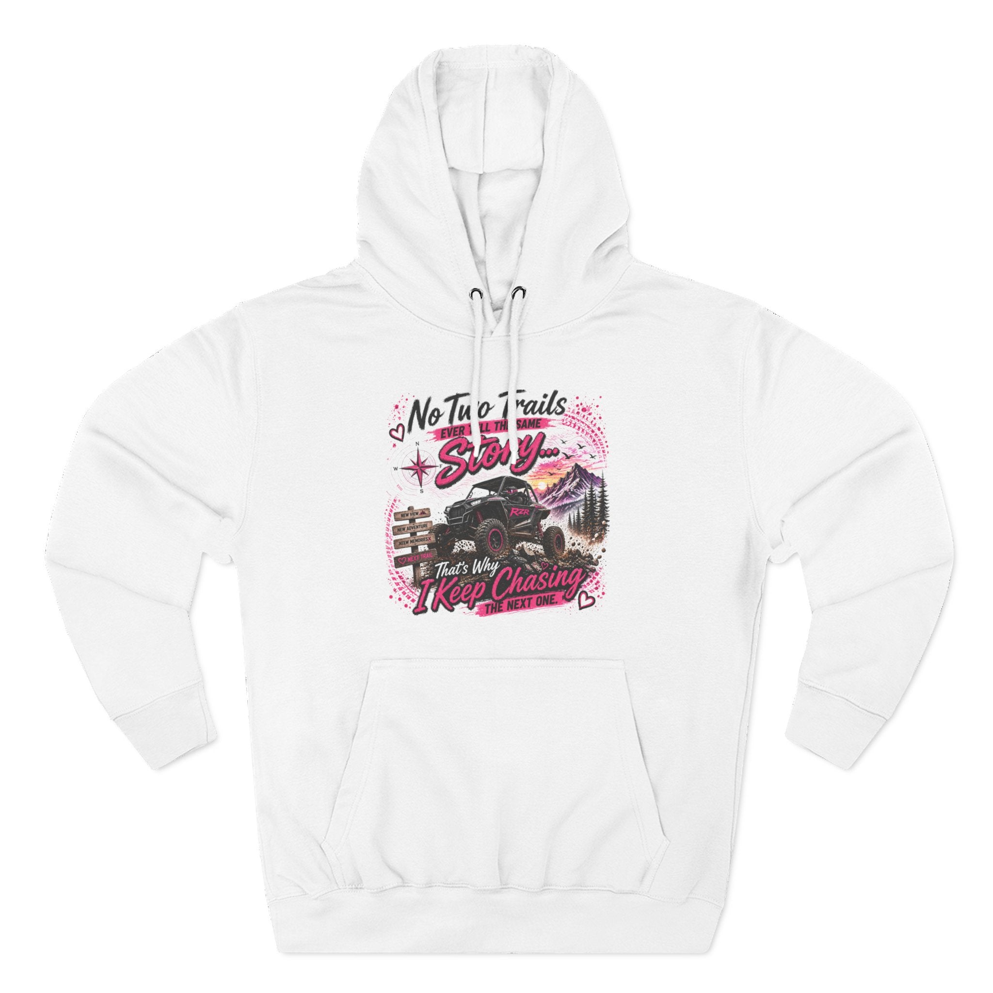 No Two Trails Stay the Same Motorcycle Hoodie – Retro Road Trip Graphic Sweatshirt