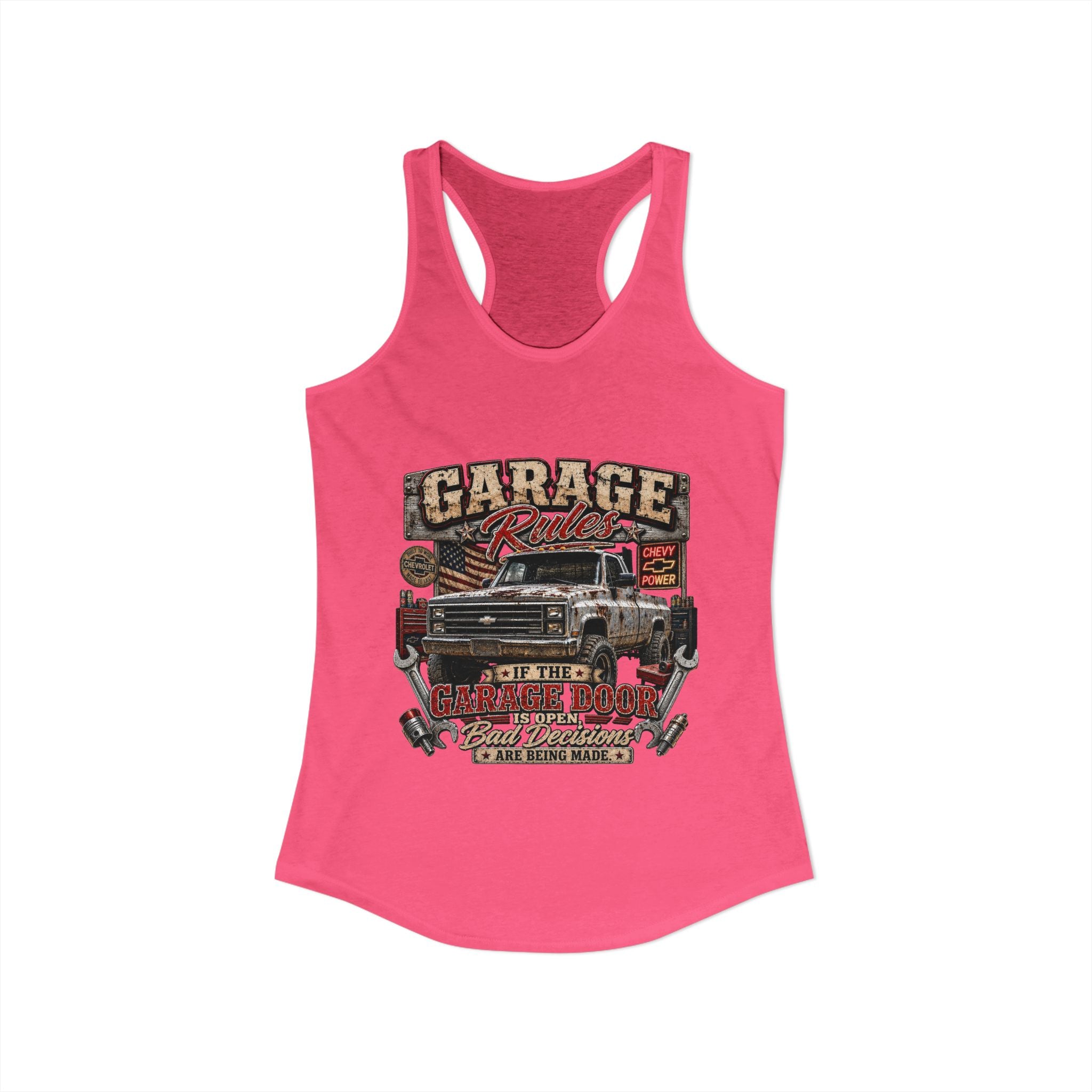 Garage Rules Ideal Racerback Tank