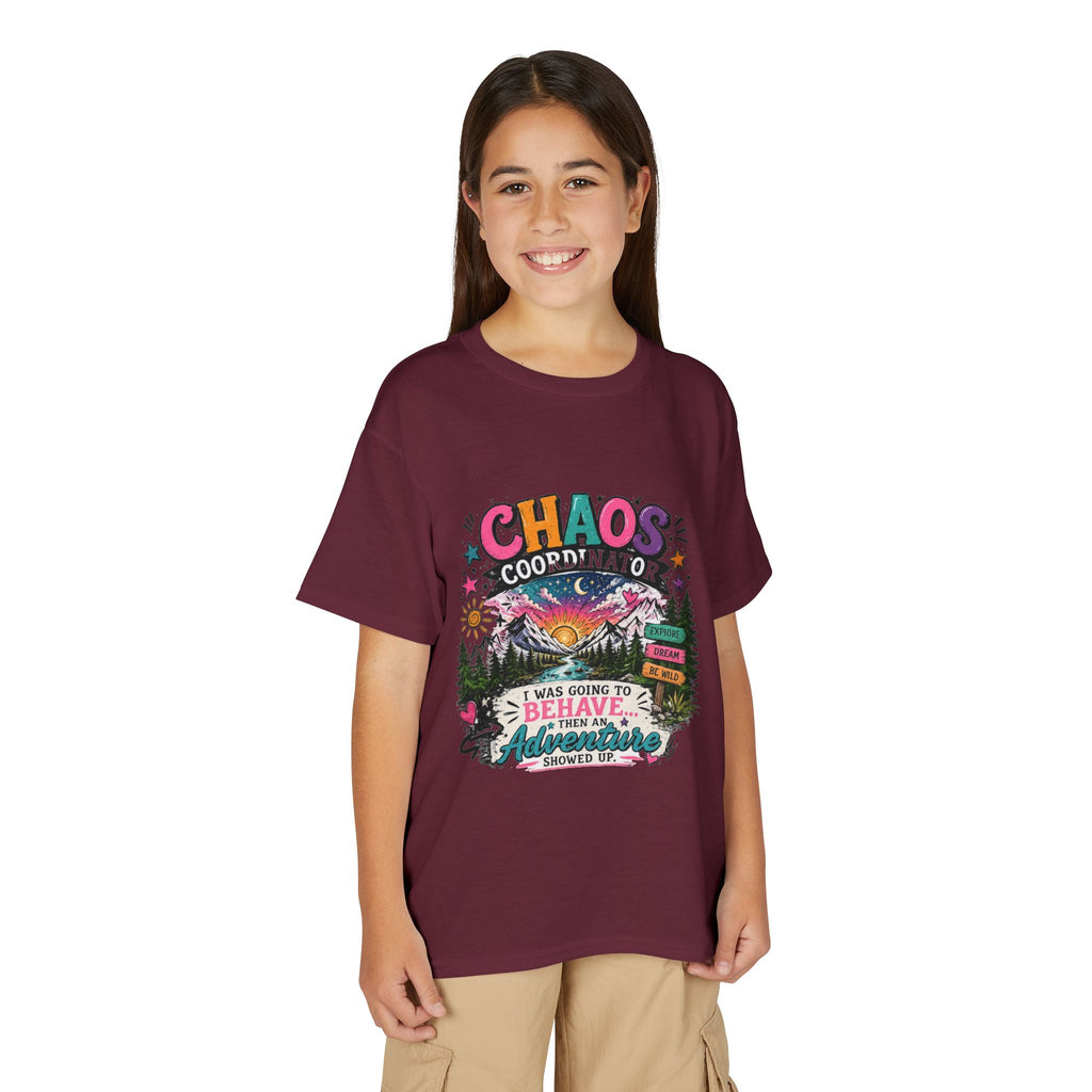 'Chaos Coordinator' Adventure Graphic Tee (Was Going to Behave, Then an Adventure Showed Up) — Youth T-Shirt