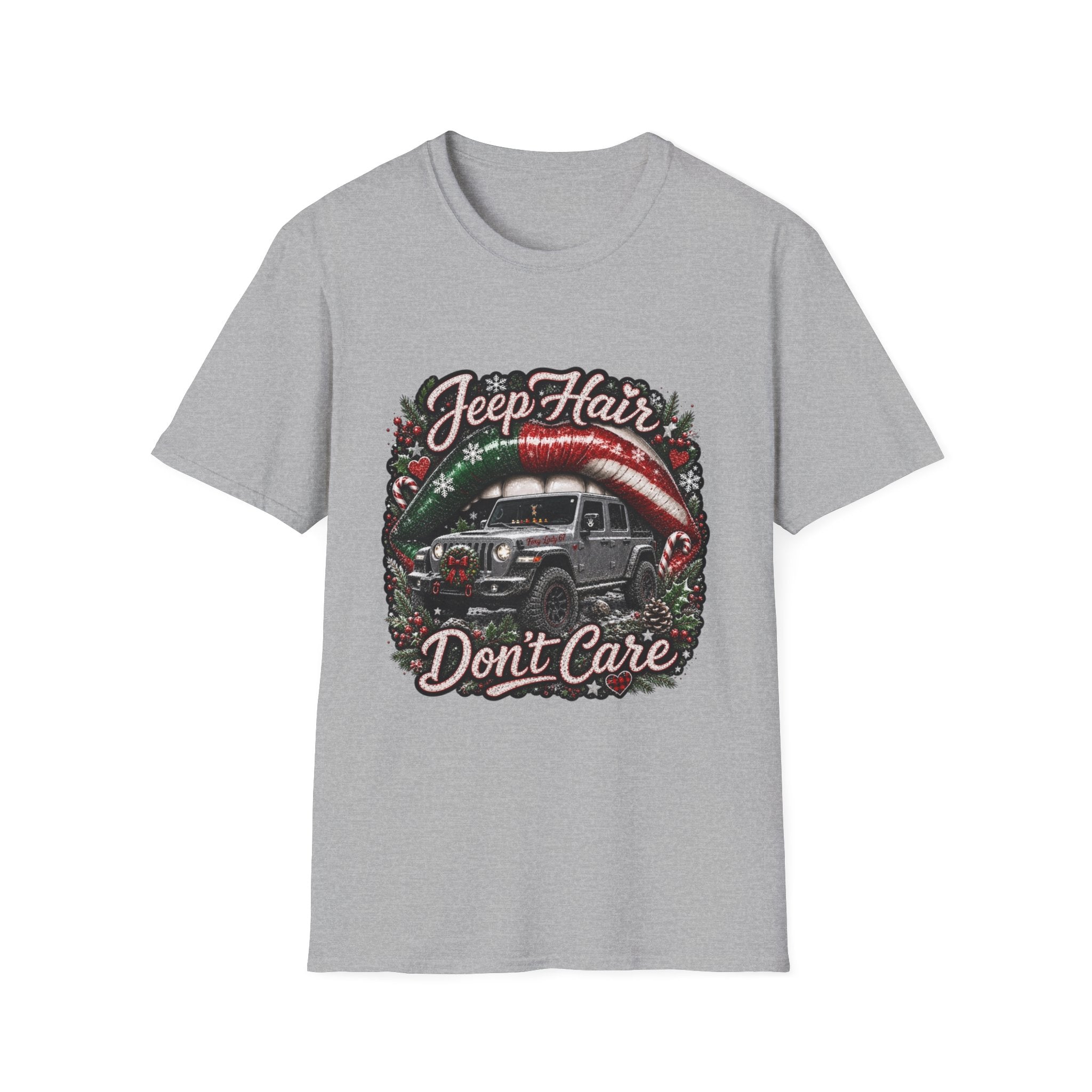Jeep Hair Don't Care T-Shirt — Holiday Jeep Lover Graphic Tee