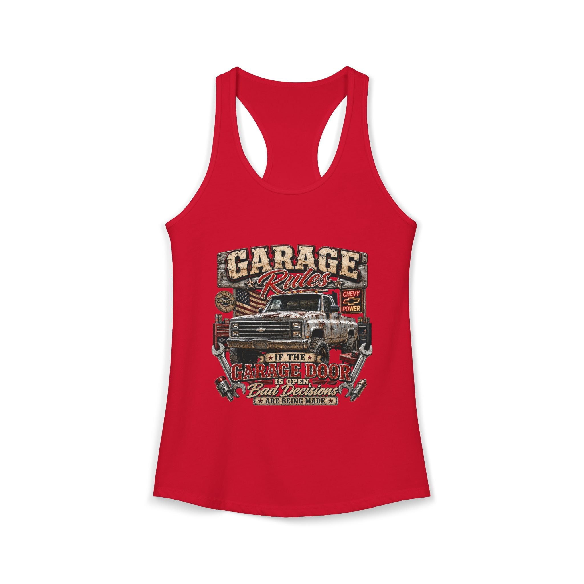 Garage Rules Ideal Racerback Tank