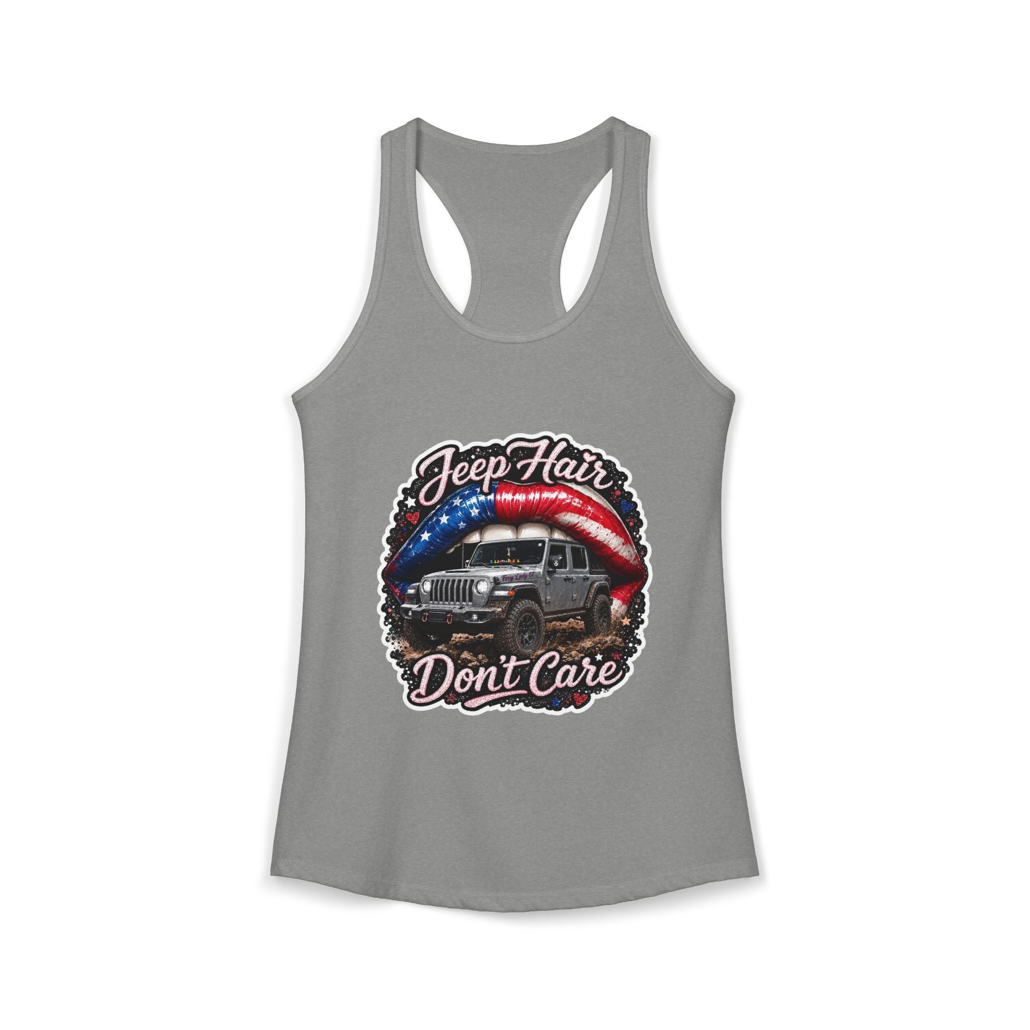 Jeep Hair Don't Care Women's Ideal Racerback Tank