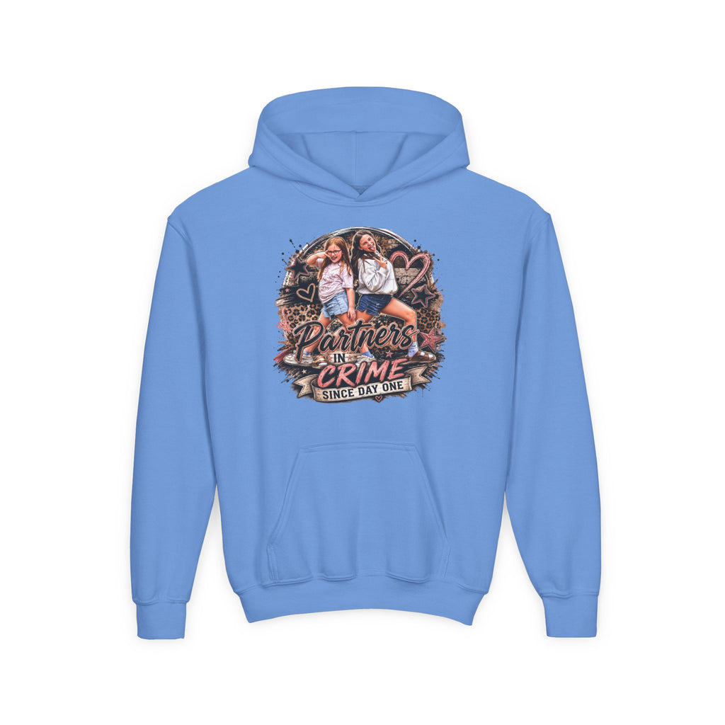 "Partners in Crime Since Day One" Best Friend Matching Sweatshirt — Youth Hoodie