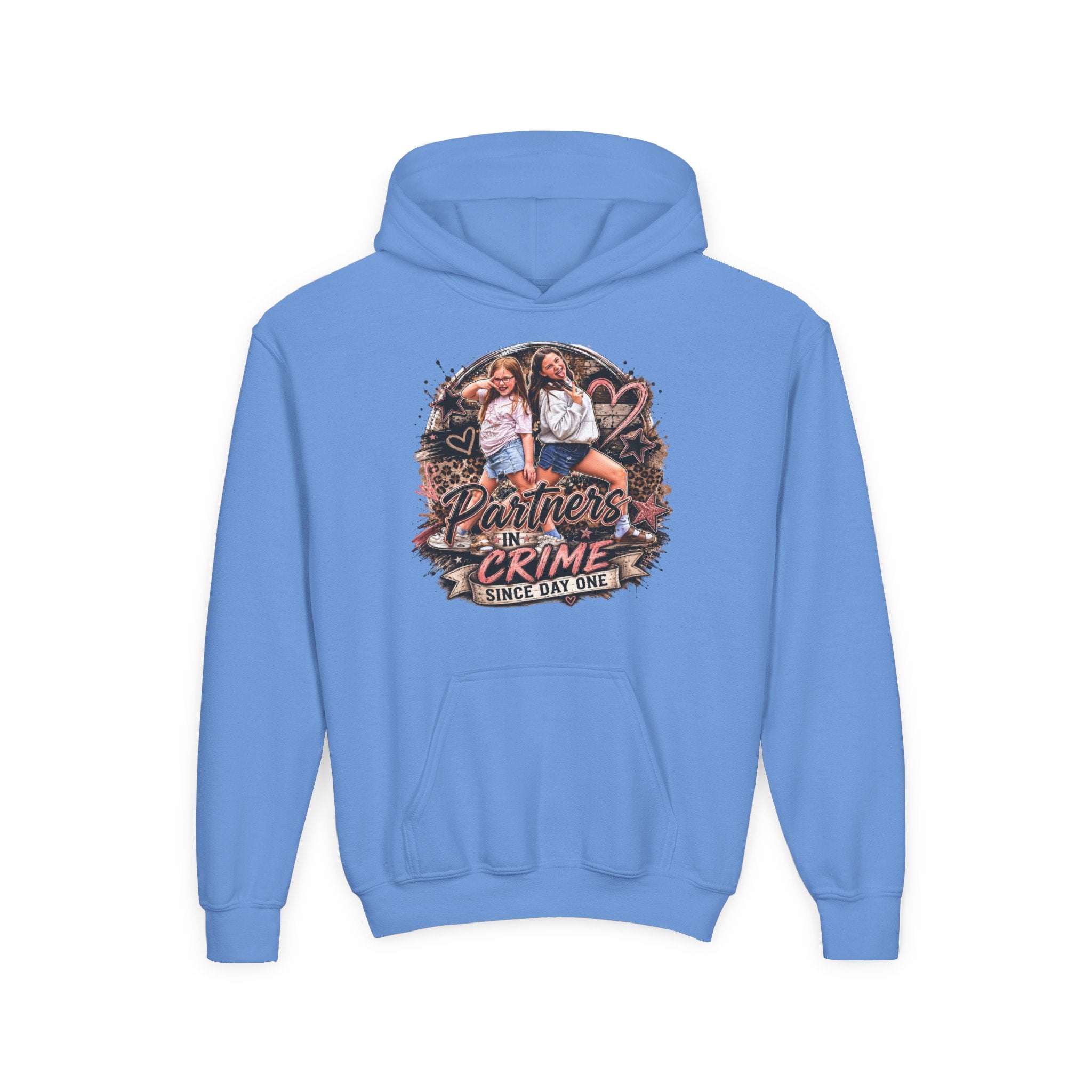 "Partners in Crime Since Day One" Best Friend Matching Sweatshirt — Youth Hoodie