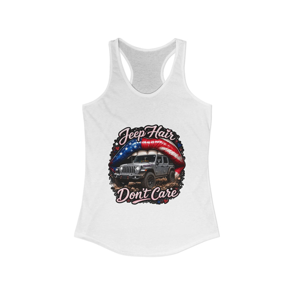 Jeep Hair Don't Care Women's Ideal Racerback Tank