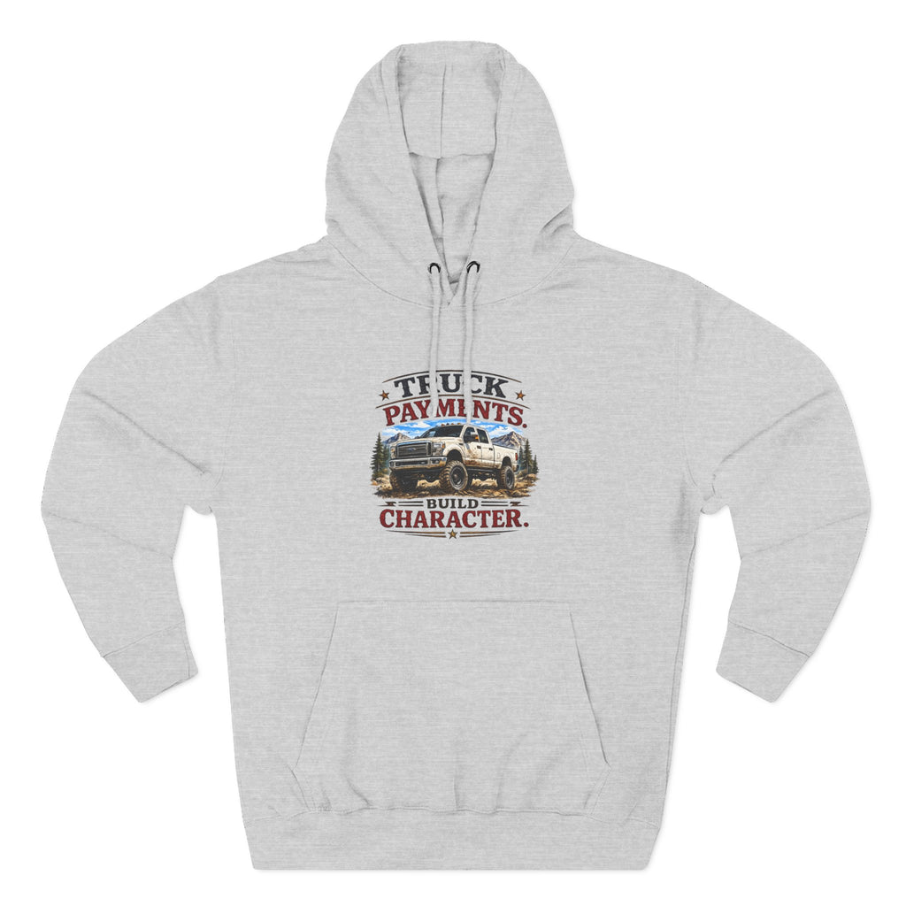Three-Panel Fleece Hoodie