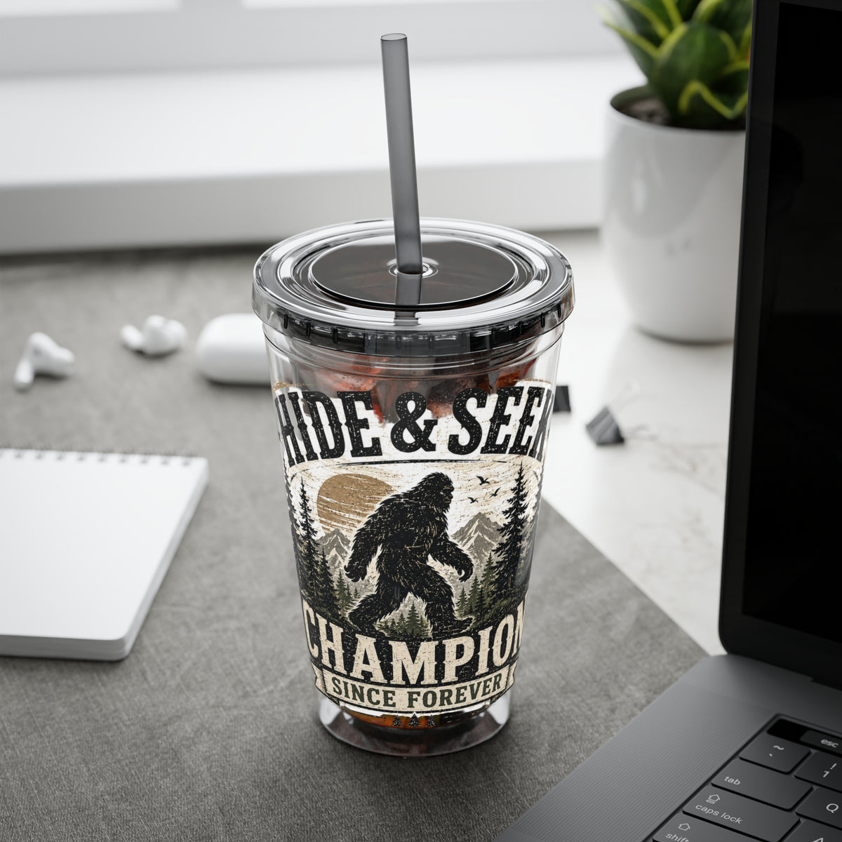 Hide & Seek Champion Since Forever Sunsplash Tumbler with Straw, 16oz