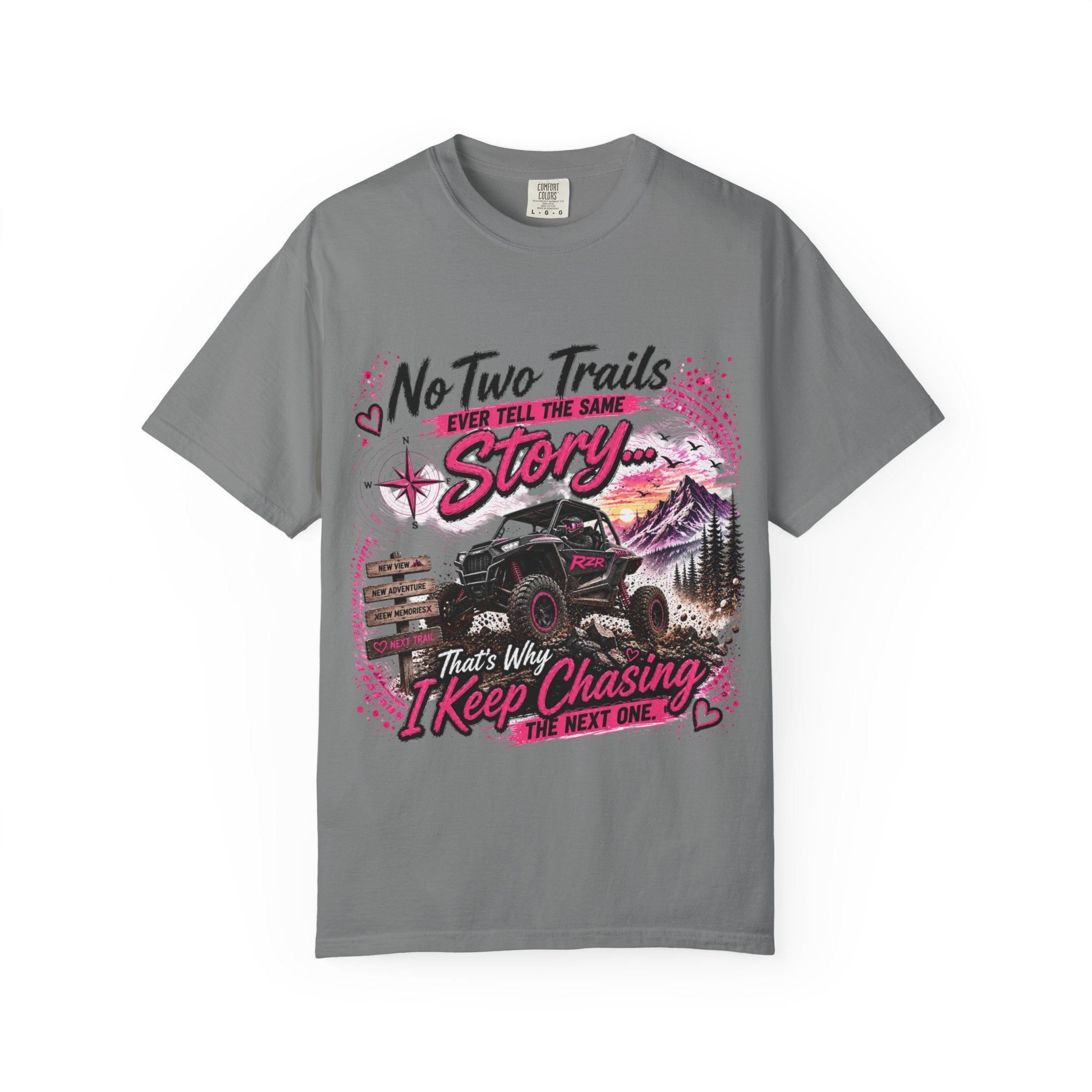 Off-Road Truck T-Shirt — "No Two Trails Ever Tell the Same Story" Adventure Tee