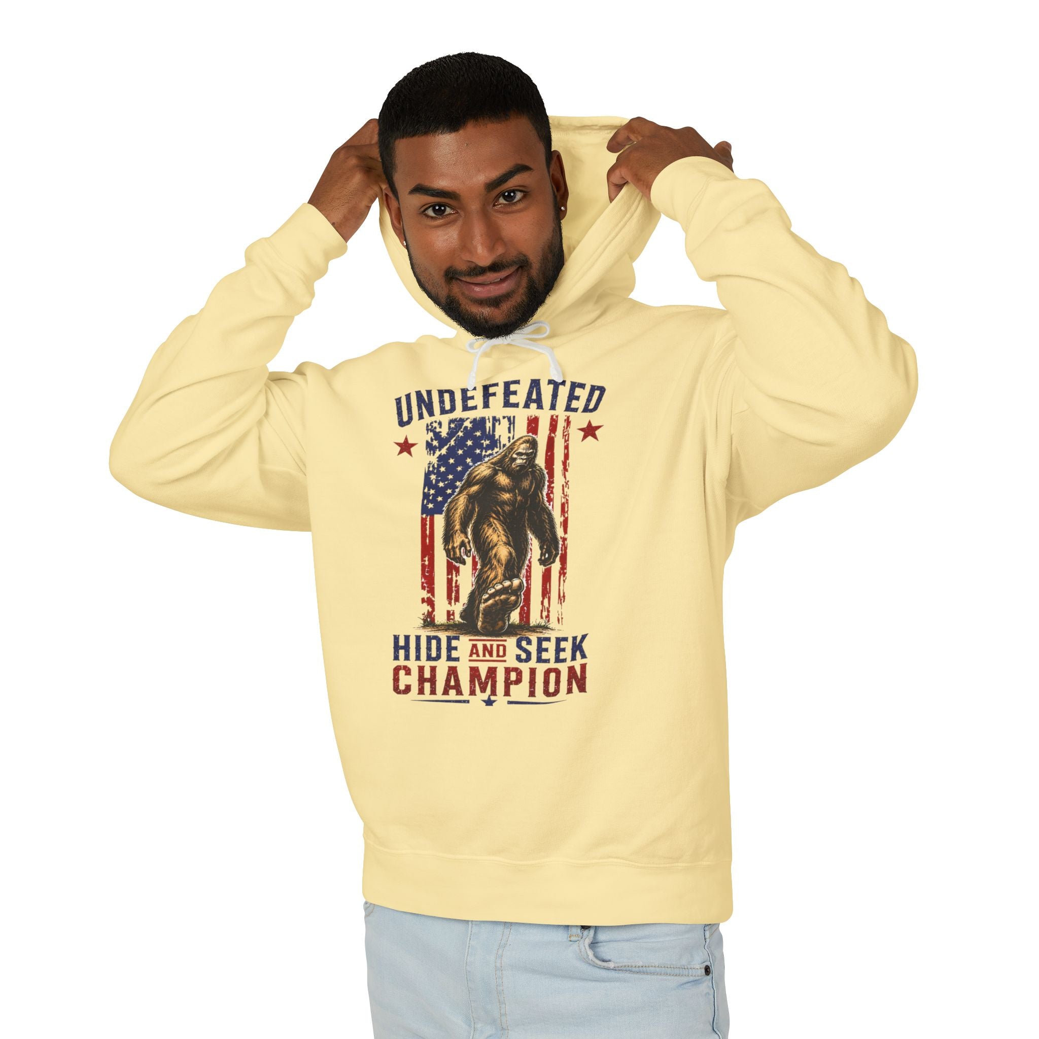 Undefeated Hide and Seek Champion 4th of July Hooded Sweatshirt