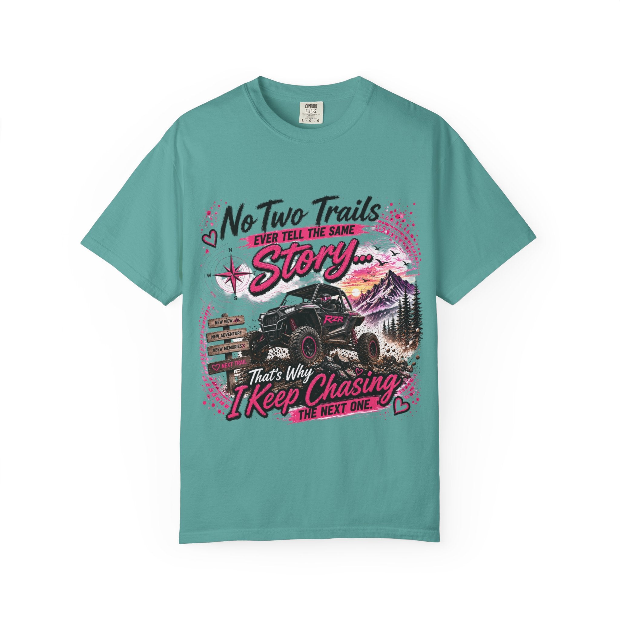 Off-Road Truck T-Shirt — "No Two Trails Ever Tell the Same Story" Adventure Tee