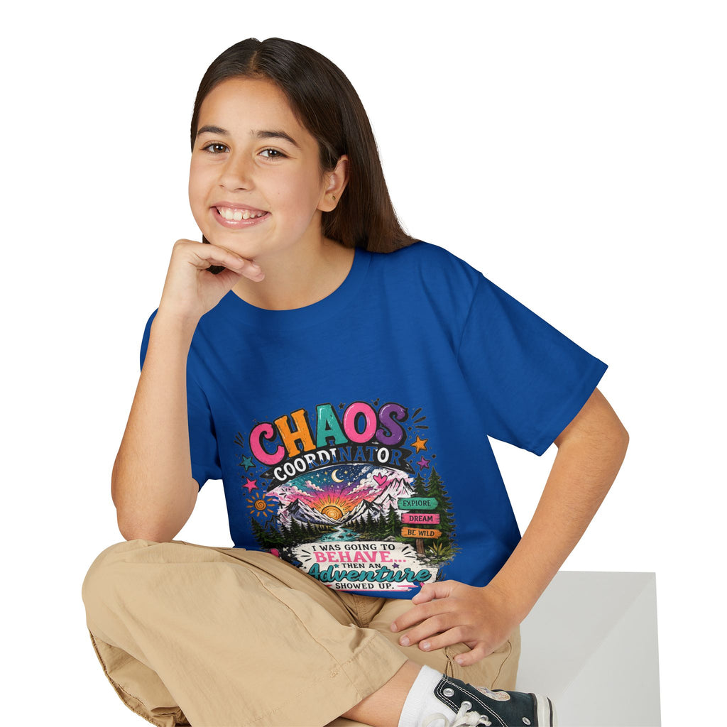 'Chaos Coordinator' Adventure Graphic Tee (Was Going to Behave, Then an Adventure Showed Up) — Youth T-Shirt