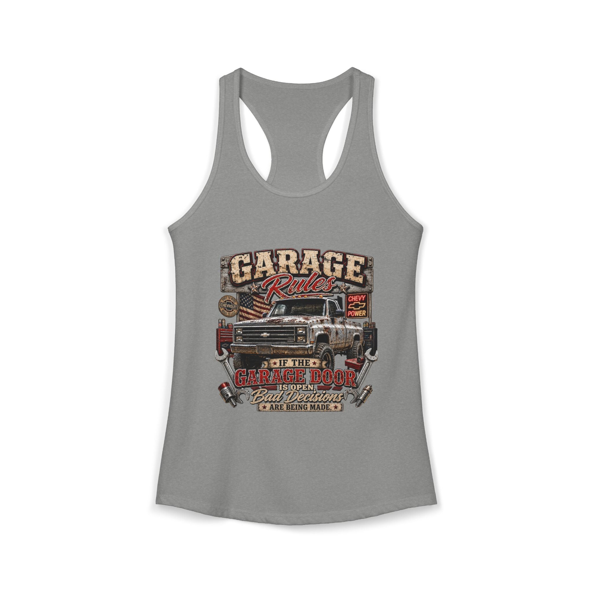 Garage Rules Ideal Racerback Tank