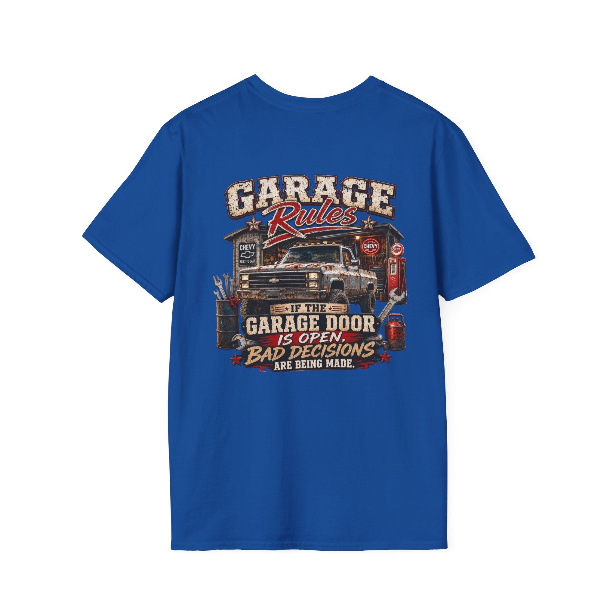 Garage Rules Chevrolet K30 Vintage Truck T-Shirt — Retro K-30 Badge Tee