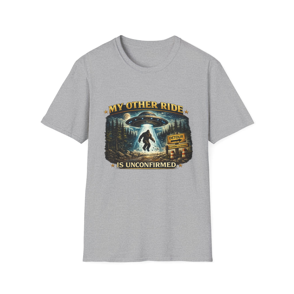 UFO Tee — "My Other Ride is Unconfirmed" Alien Abduction T-Shirt