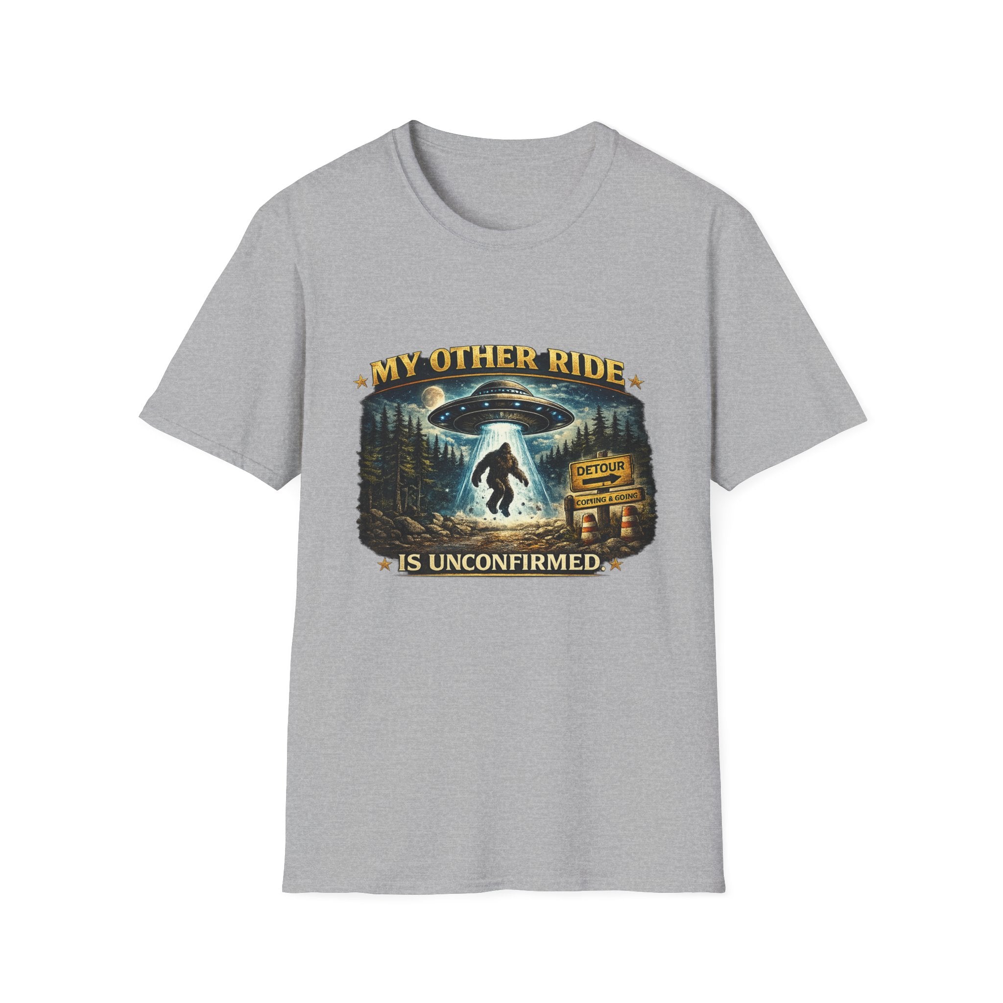 UFO Tee — "My Other Ride is Unconfirmed" Alien Abduction T-Shirt