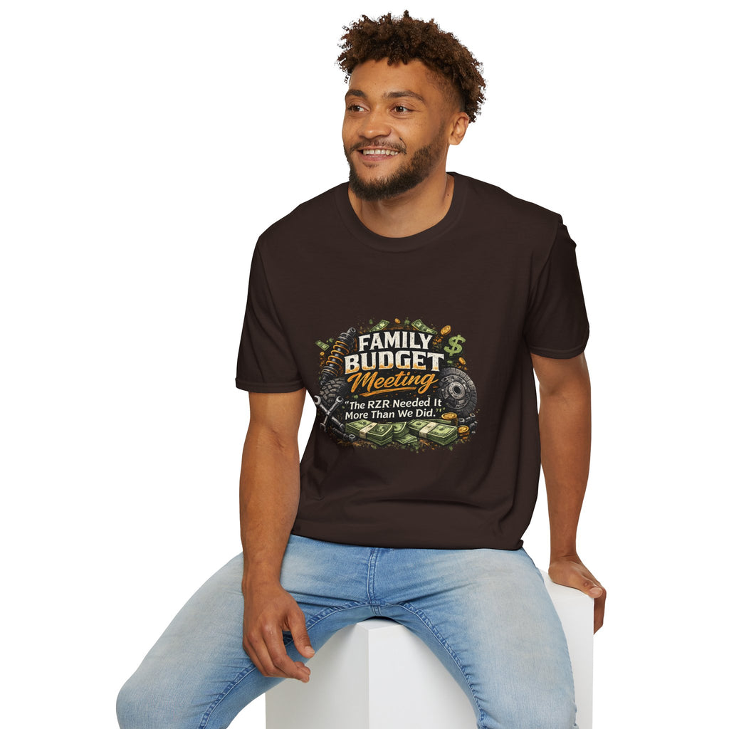 Family Budget Meeting T-Shirt — 'The BZR Needed It More Than We Did' Financial Humor Tee