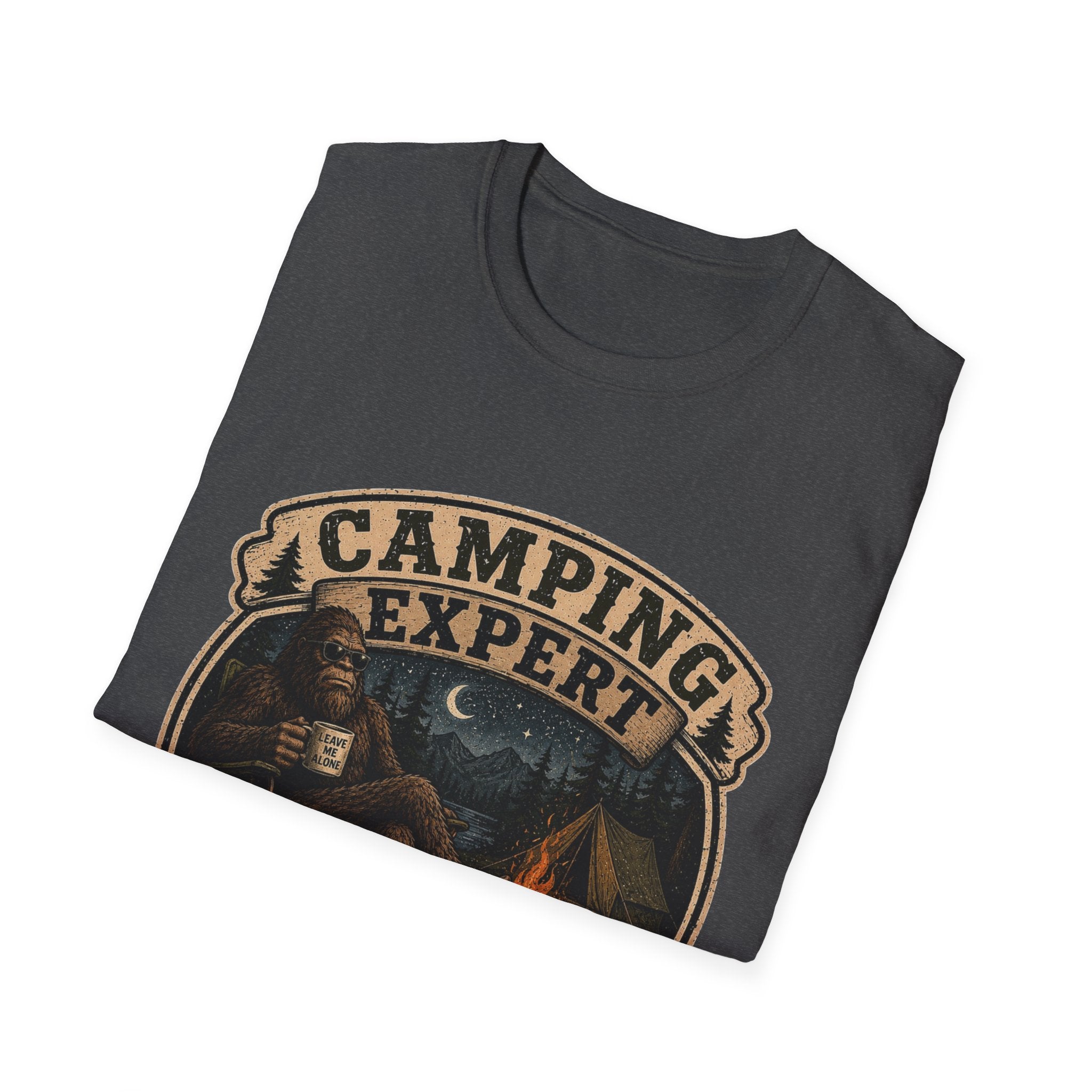 Camping Expert T-Shirt — “I Came. I Saw. I Avoided Everyone.” Outdoorsy Campfire Tee