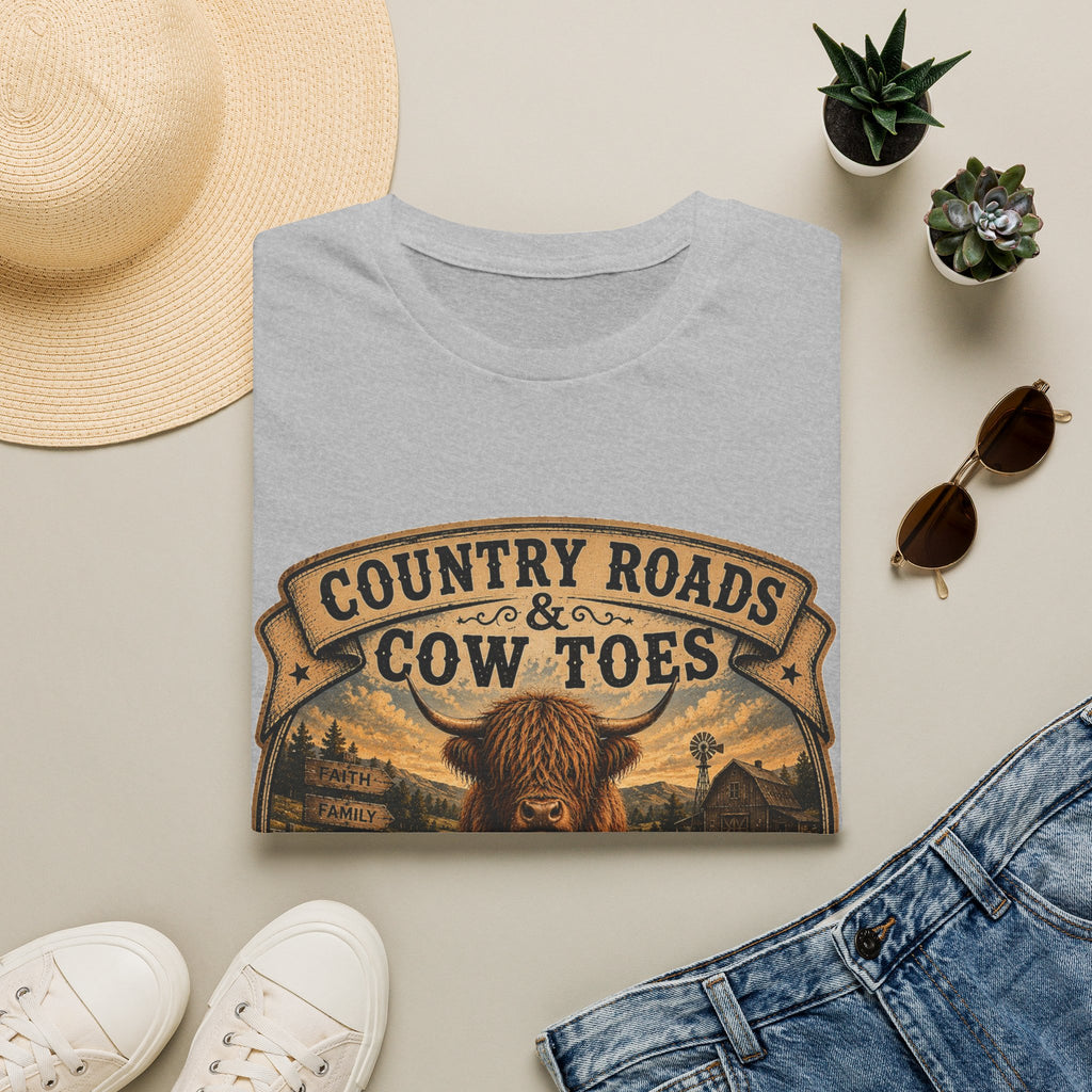 Country Roads Cow Toes Unisex Softstyle T-Shirt