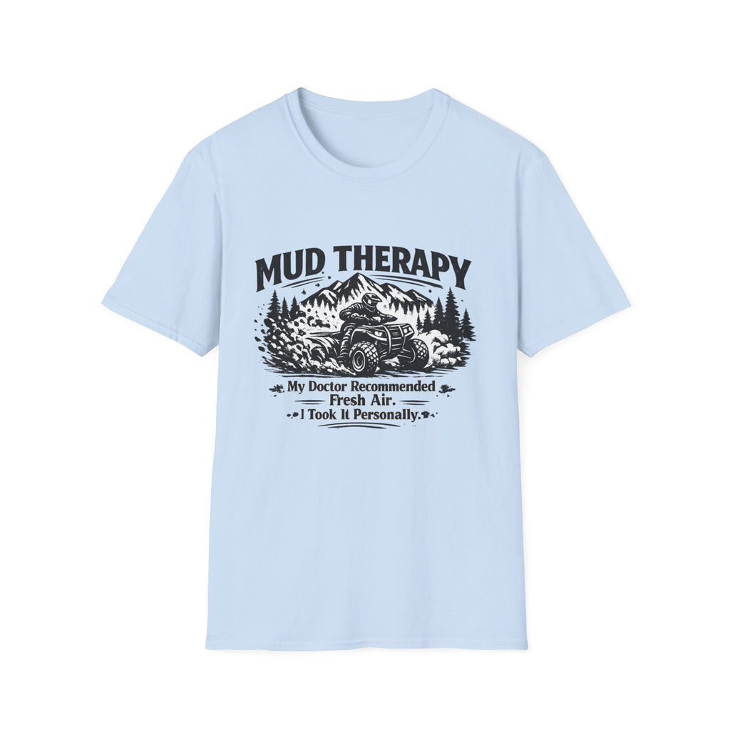 Mud Therapy T-Shirt — Off‑Road ATV Dirt Riding Graphic Tee