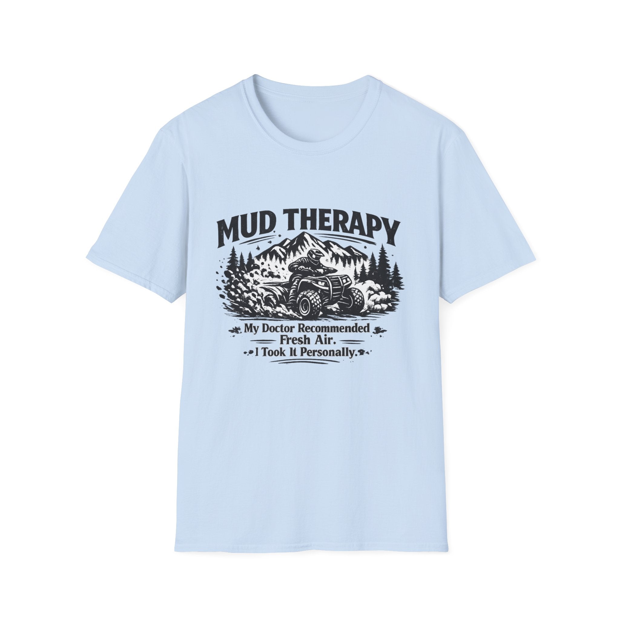 Mud Therapy T-Shirt — Off‑Road ATV Dirt Riding Graphic Tee