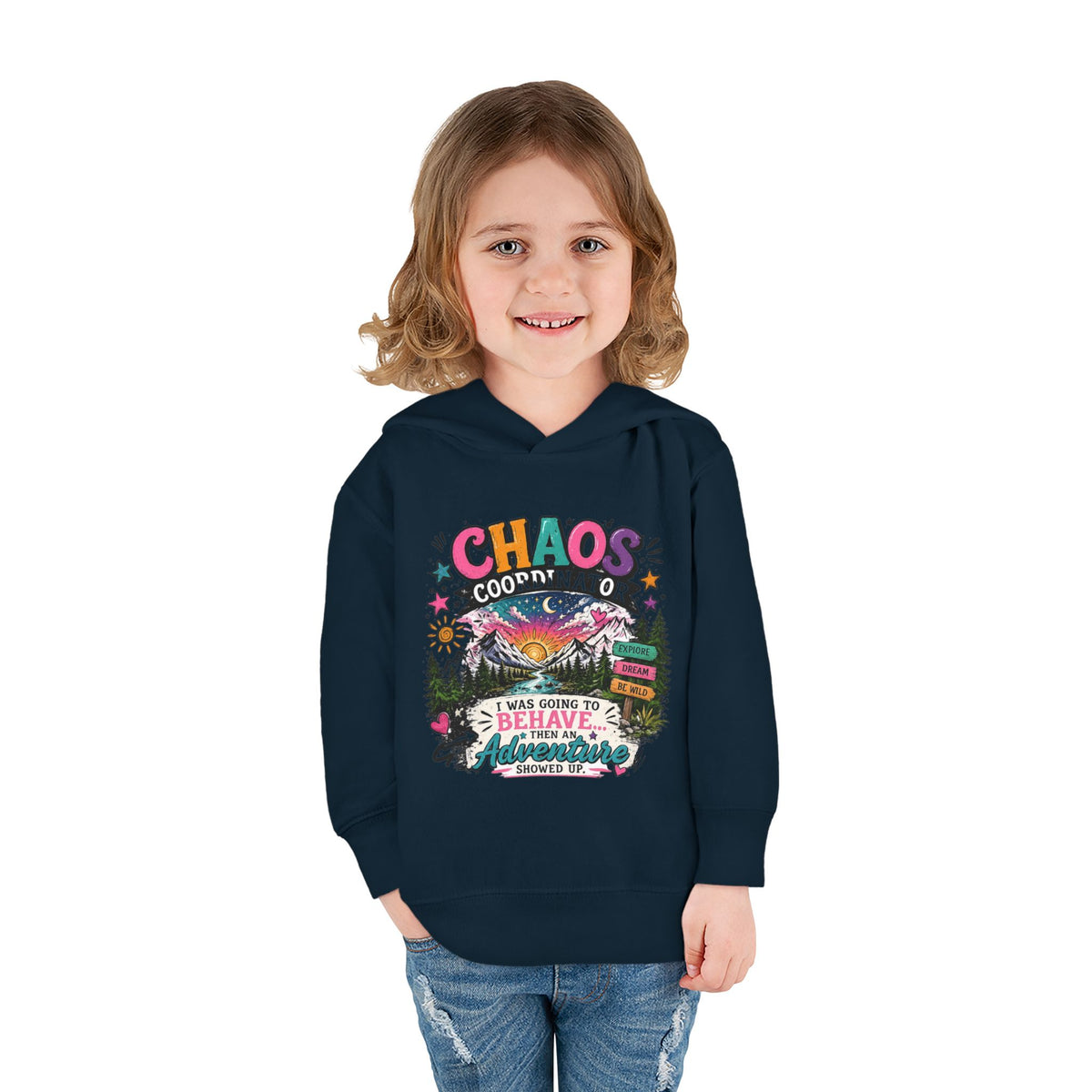 Chaos Coordinator Toddler Pullover Fleece Hoodie