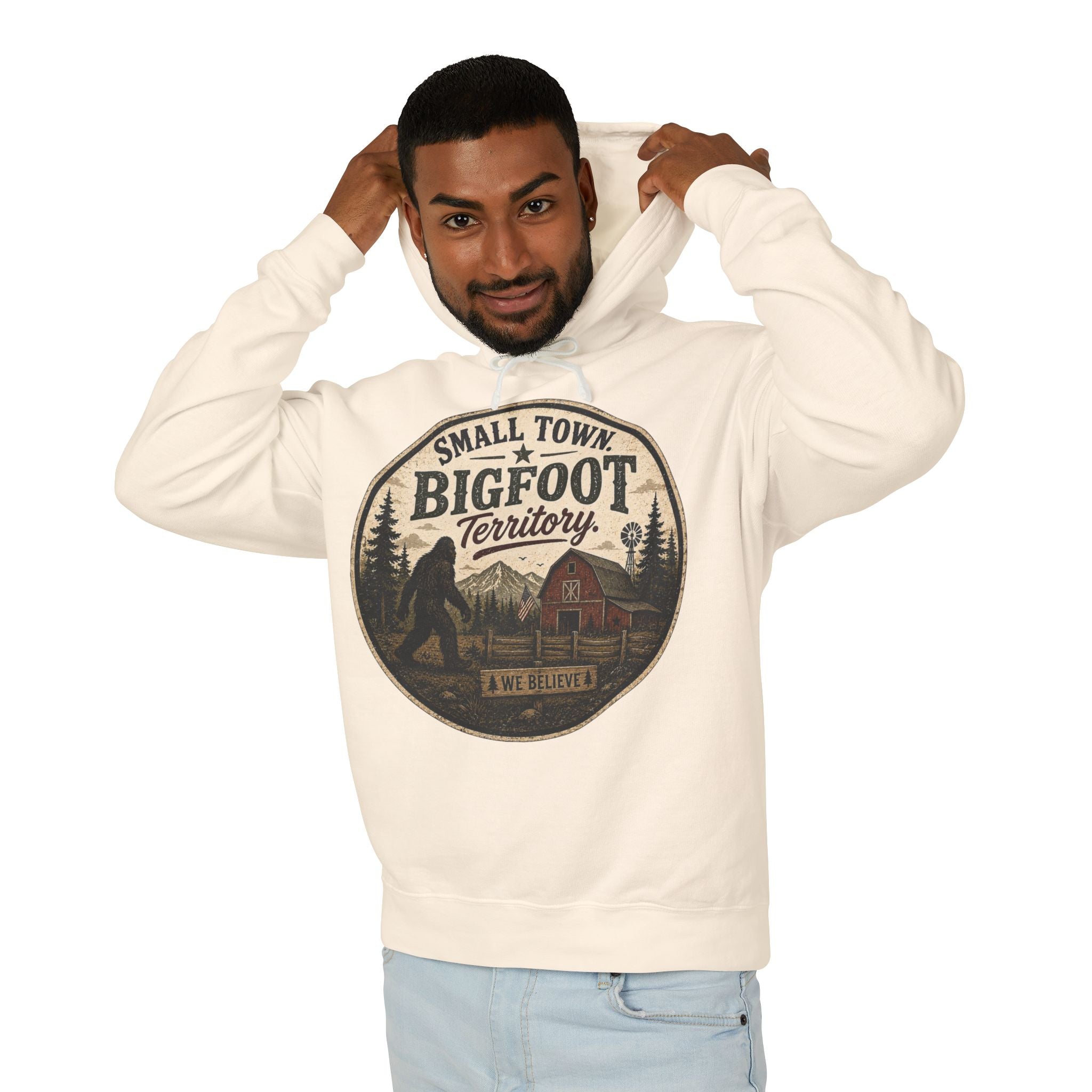 Small Town Bigfoot Territory Hooded Sweatshirt