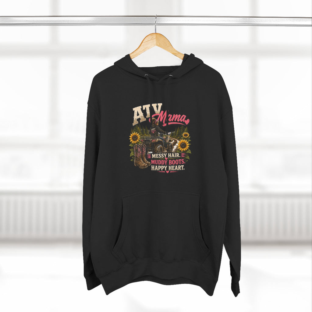 Mama Farm Hoodie — Messy Hair, Muddy Boots Graphic Sweatshirt