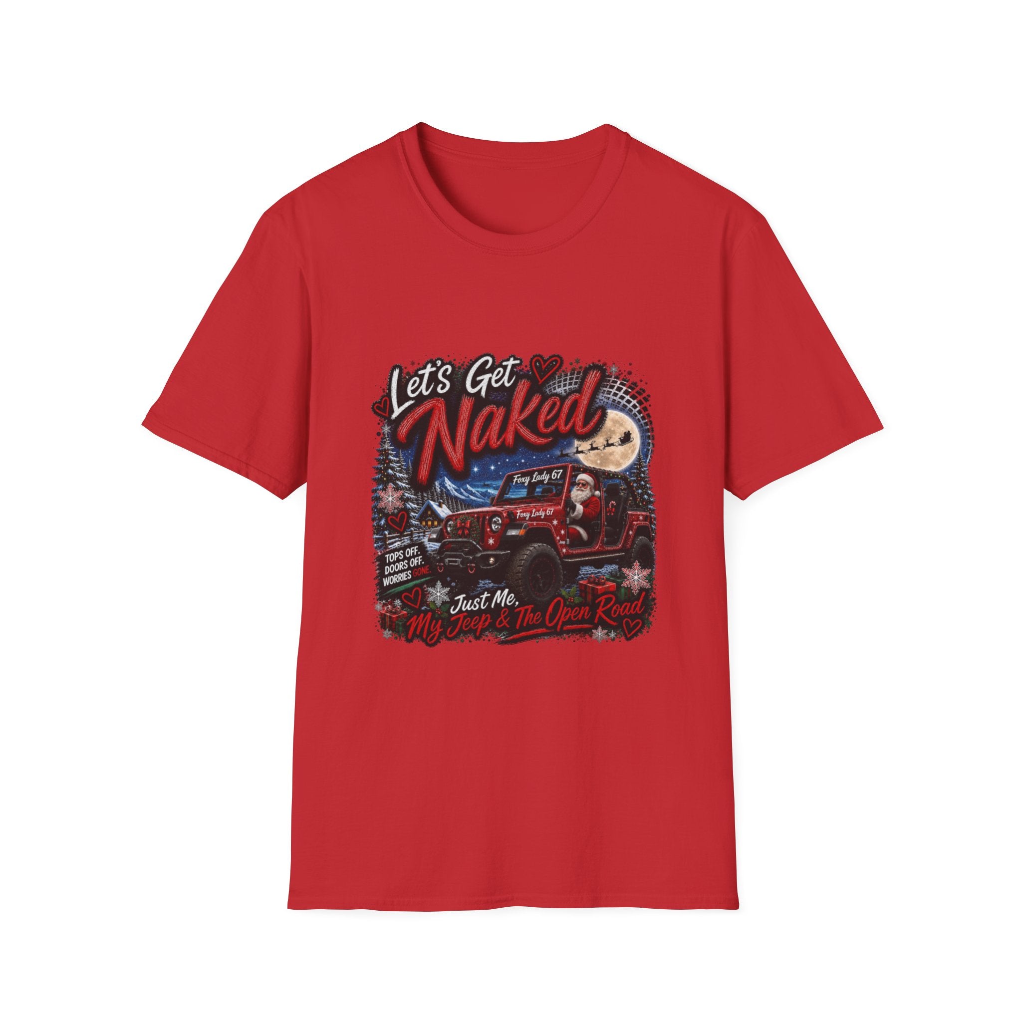 Let's Get Naked Jeep T-Shirt — Funny Off-Road Camping Tee