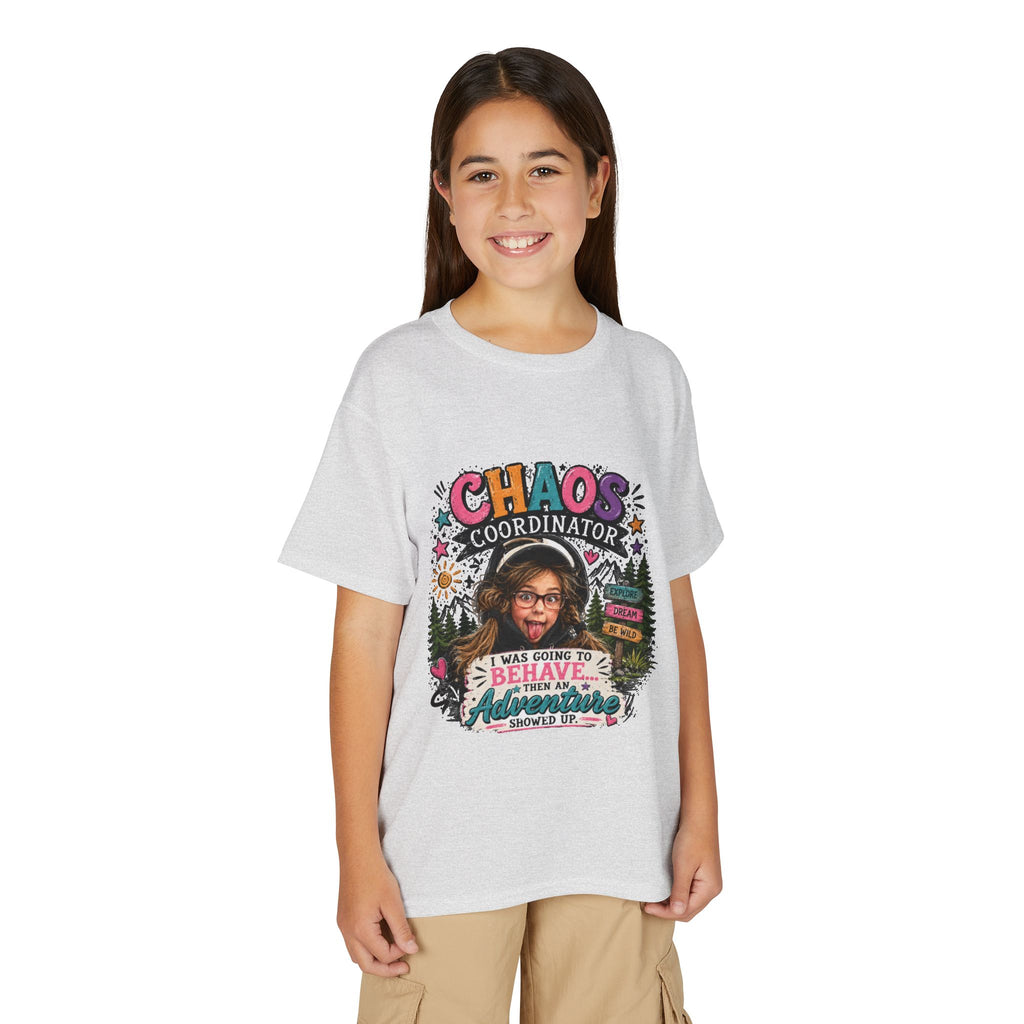 "Chaos Coordinator" Adventure Graphic Kids Tee - Youth T-Shirt -