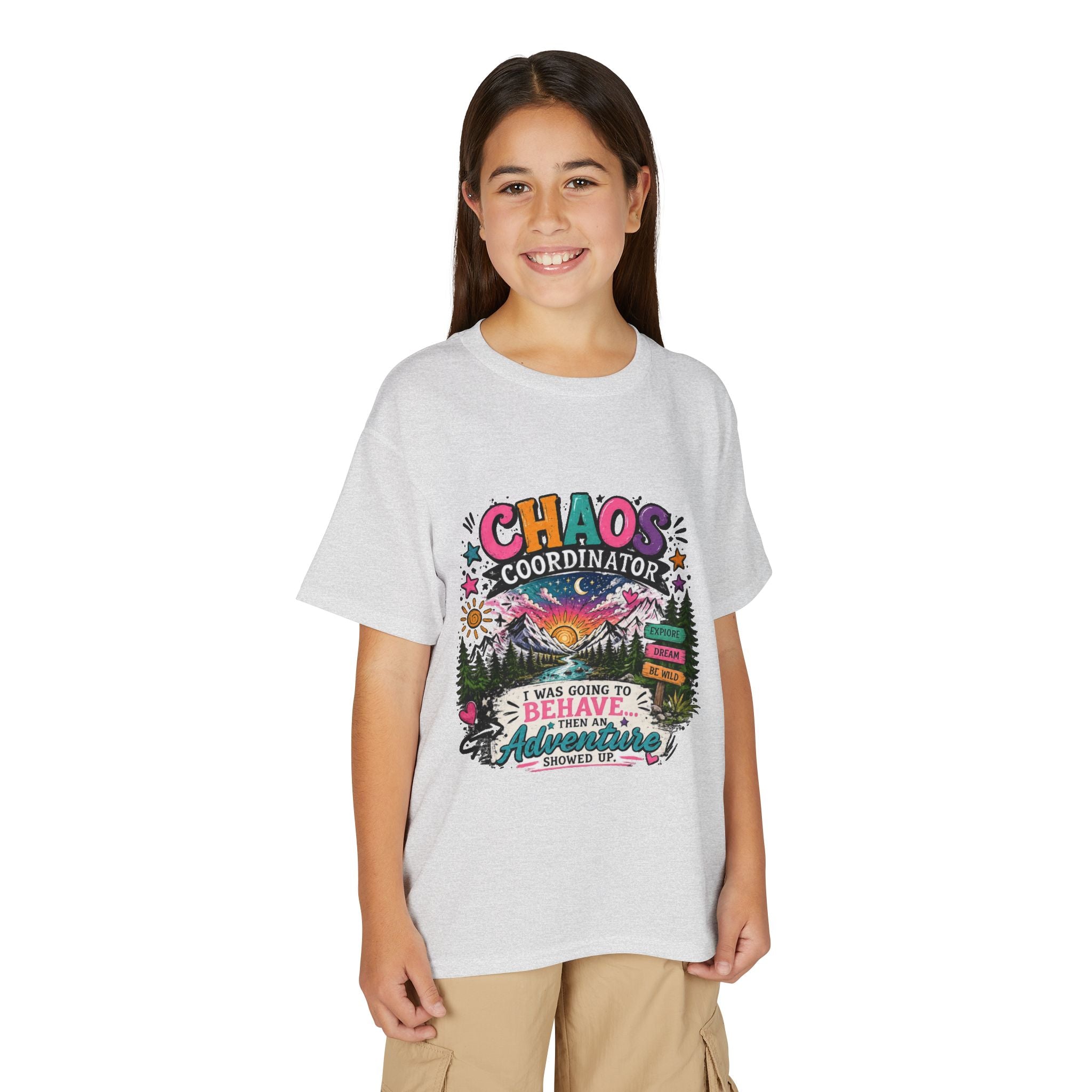 'Chaos Coordinator' Adventure Graphic Tee (Was Going to Behave, Then an Adventure Showed Up) — Youth T-Shirt