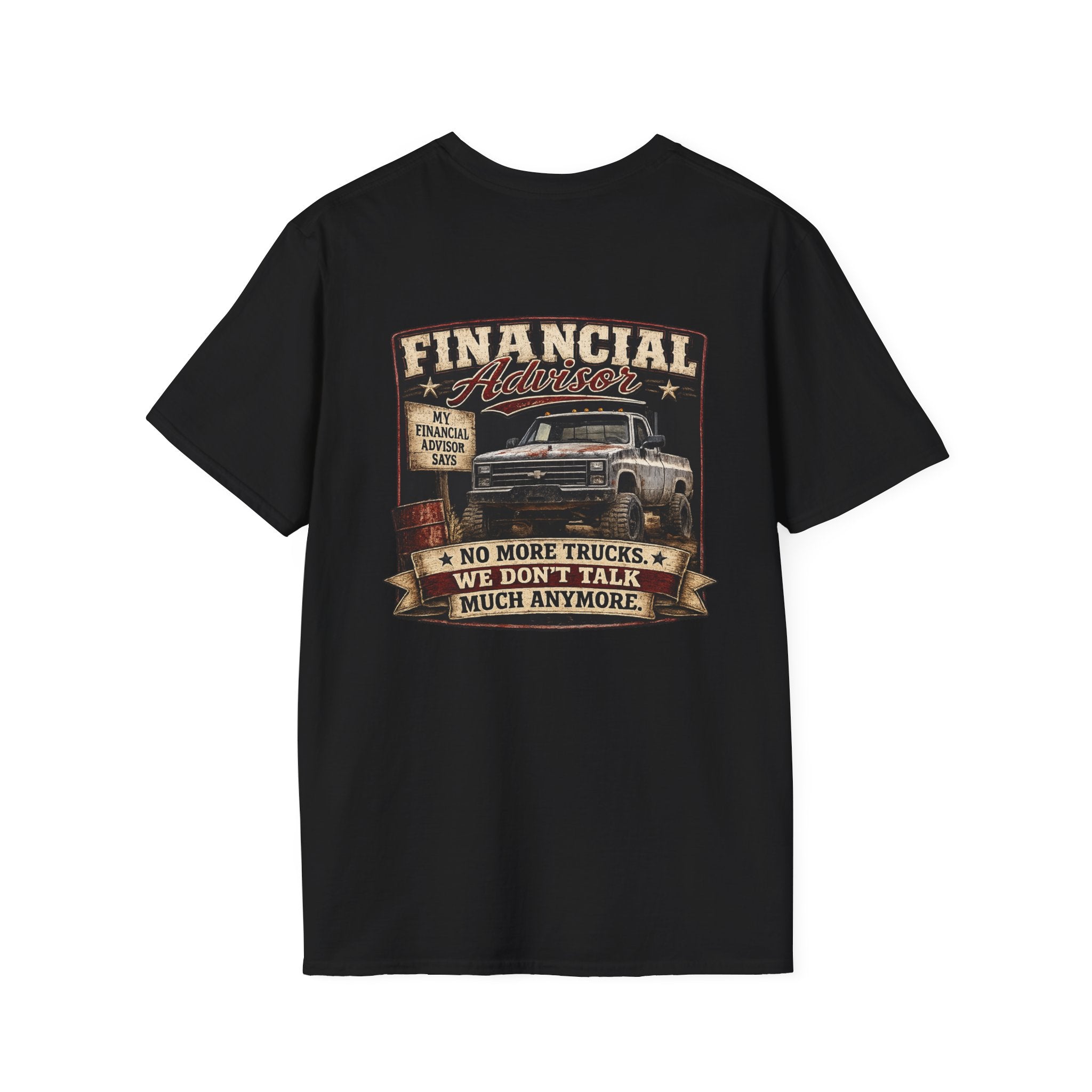 Financial Adviser - Chevrolet K30 Vintage Truck T-Shirt – Retro Chevy K-30 Badge Chest Tee