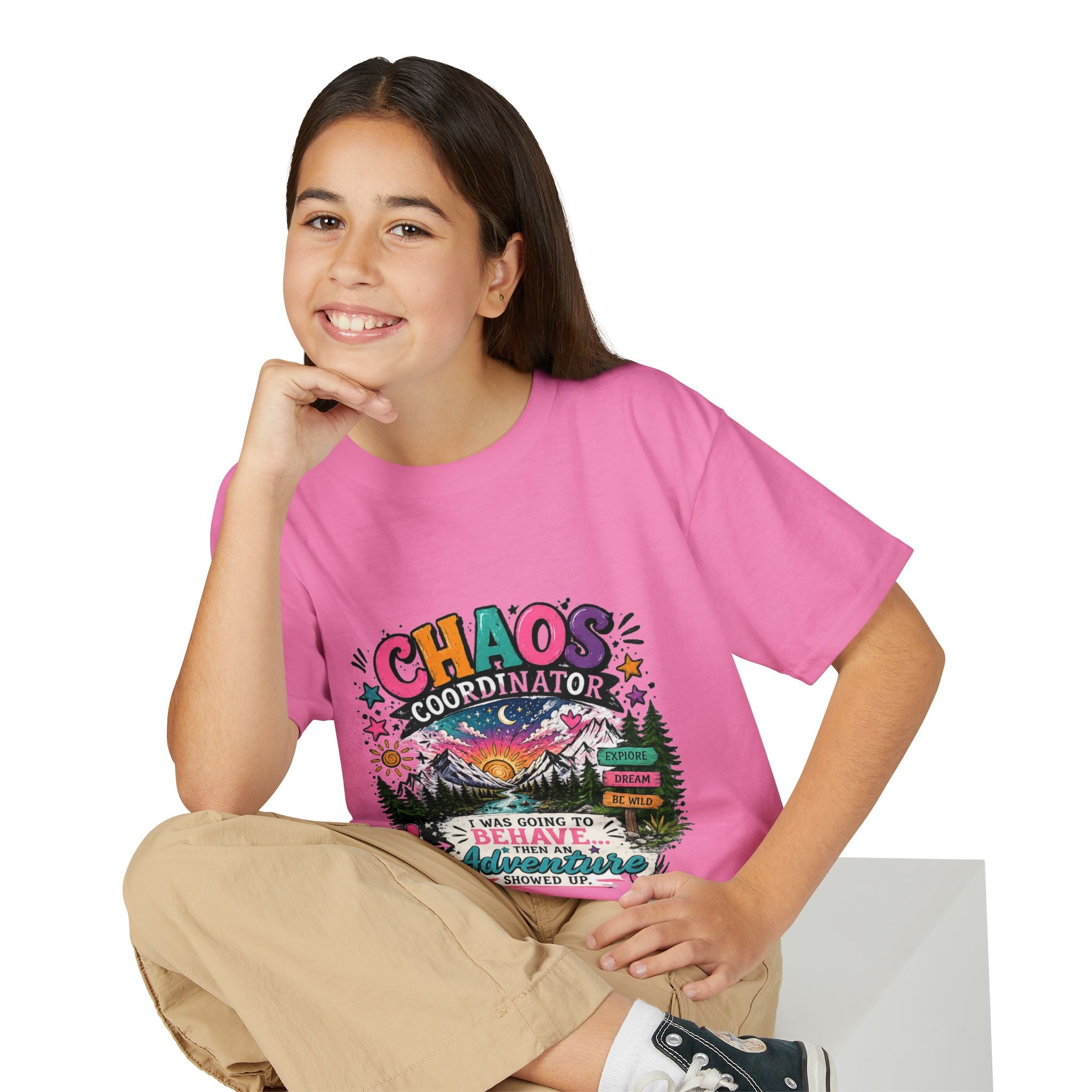 'Chaos Coordinator' Adventure Graphic Tee (Was Going to Behave, Then an Adventure Showed Up) — Youth T-Shirt