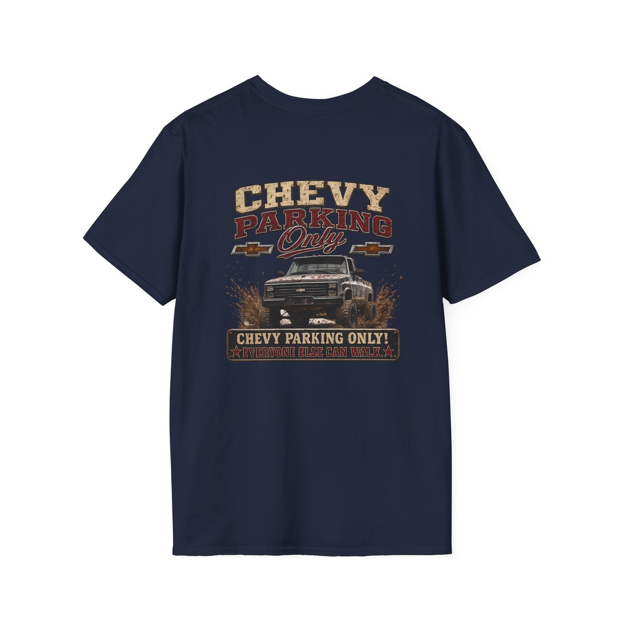 Chevy Parking Only Everyone Else Can Walk - K30 Legacy Edition Badge T-Shirt — 'K30 Legacy Edition 001' Chest Logo