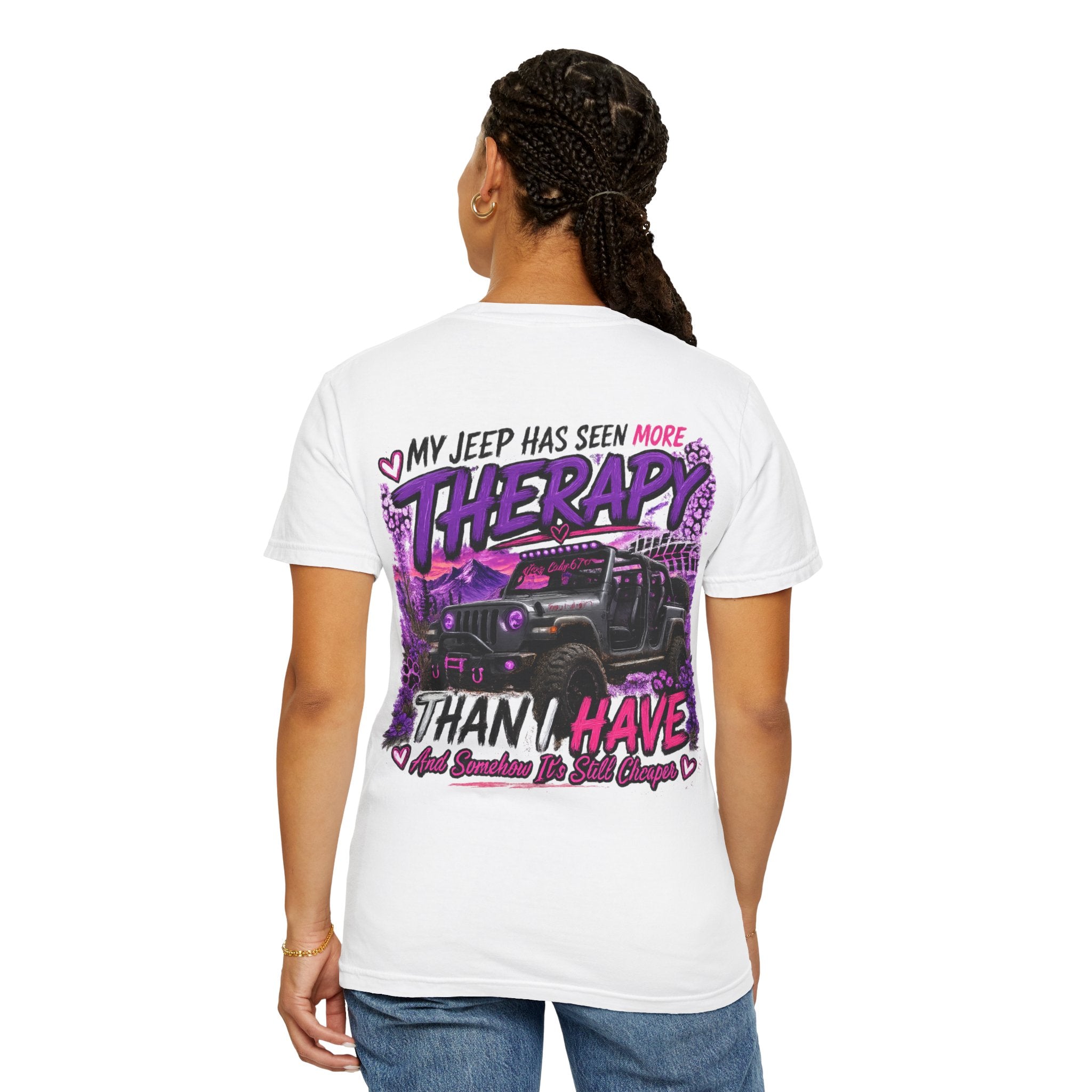 Jeep Therapy T‑Shirt — My Jeep Has Seen More Therapy Than I Have Graphic Tee