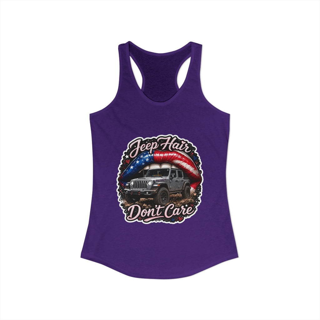 Jeep Hair Don't Care Women's Ideal Racerback Tank