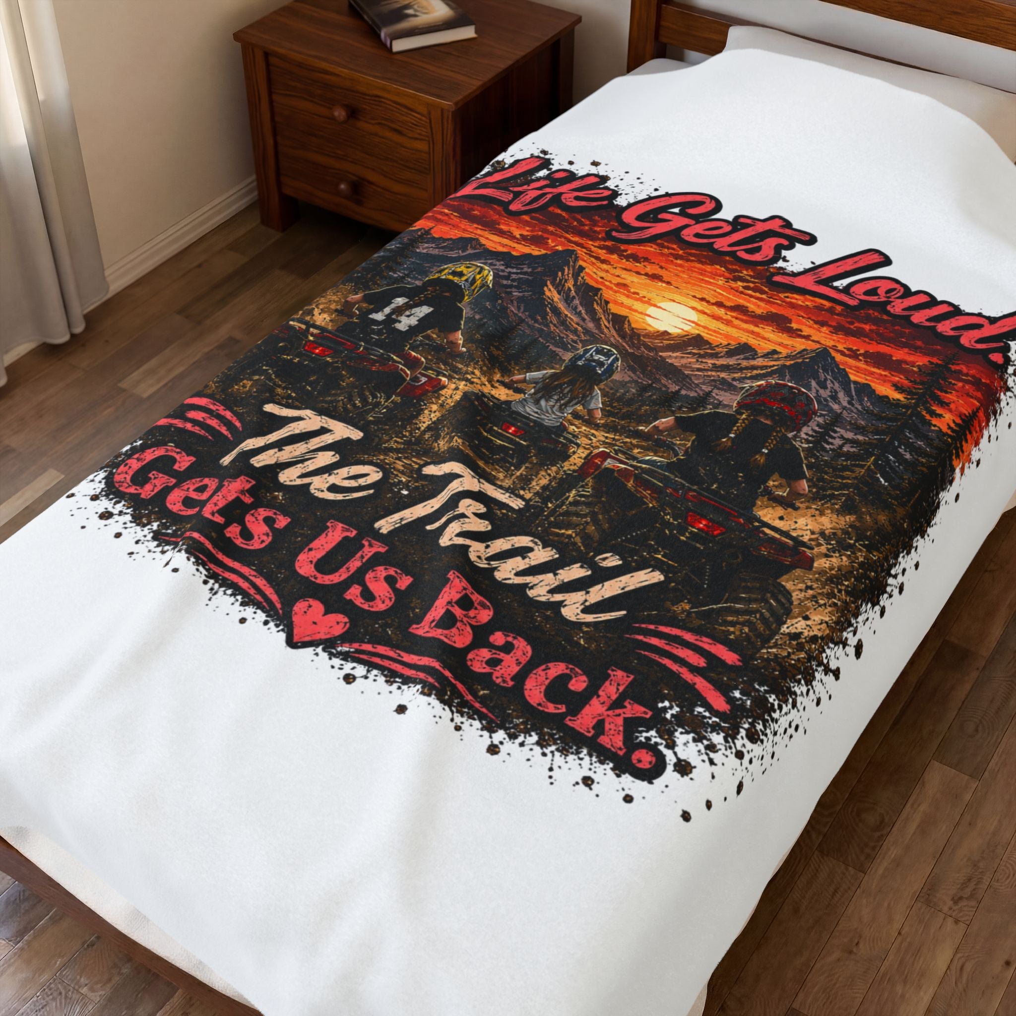 Lets Get Loud Velveteen Plush Blanket