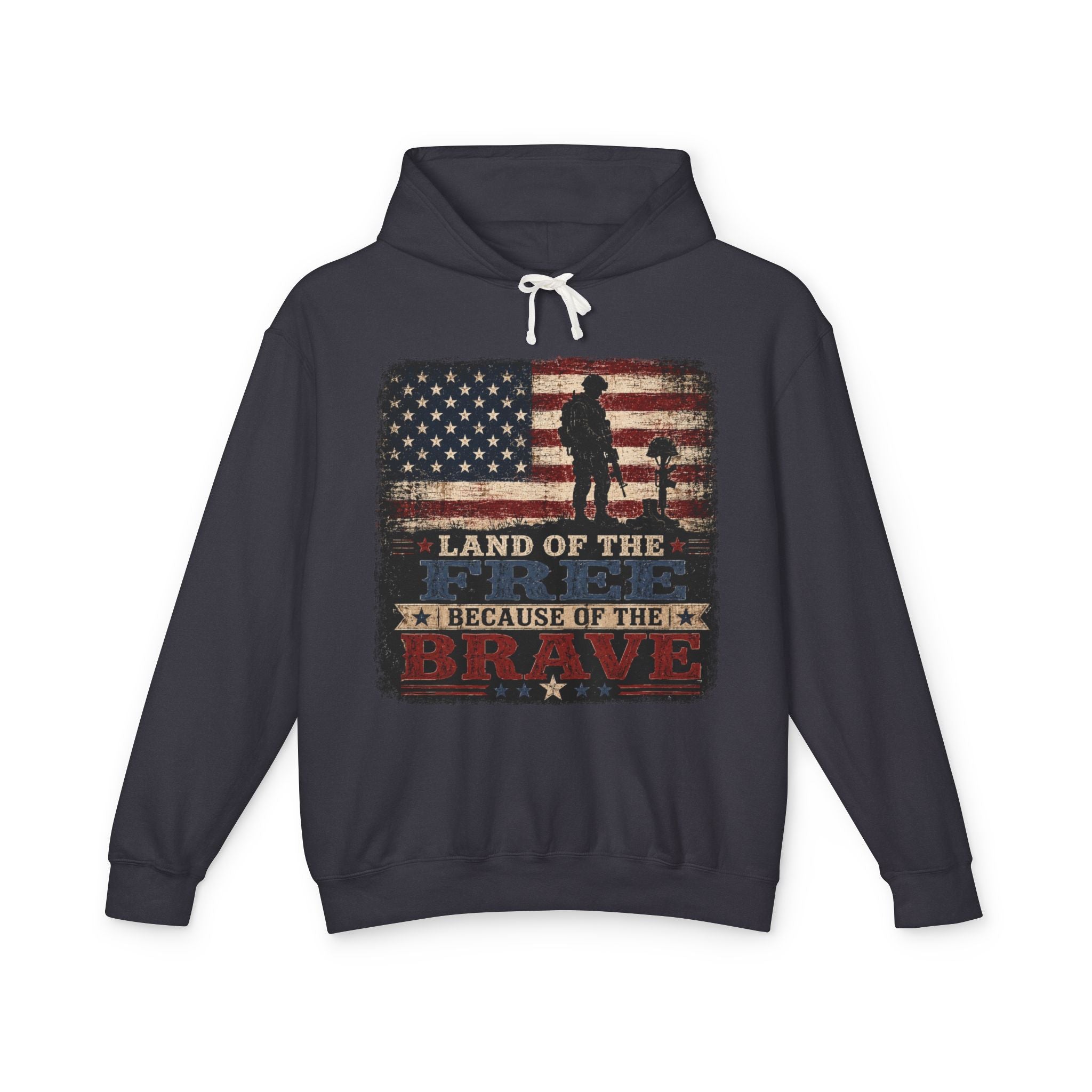 Land of the Free Because of the Brave Hoodie
