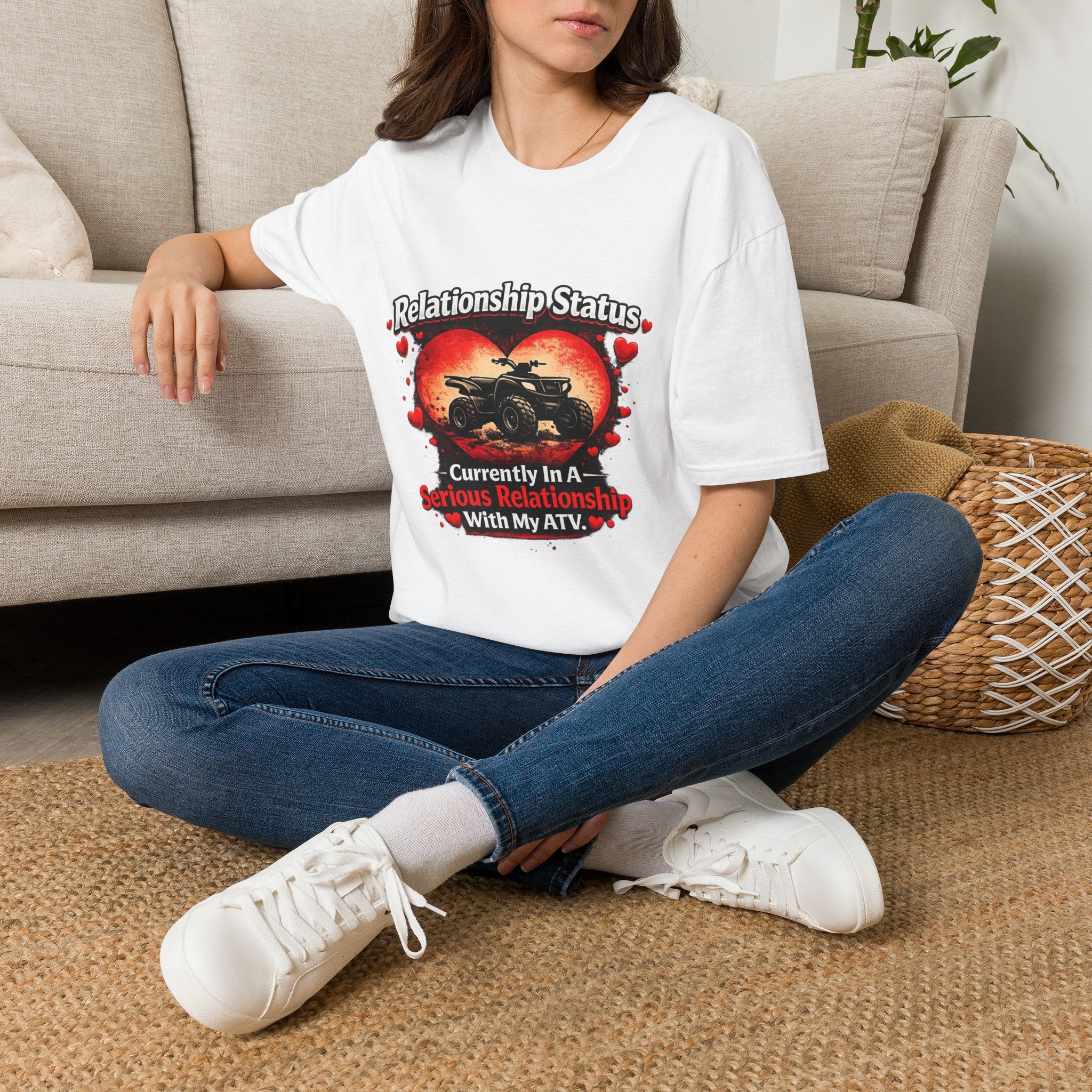Jeep 'Let's Get Naked' Graphic T‑Shirt — 'Just Me & My Jeep' Off‑Road Pink Design