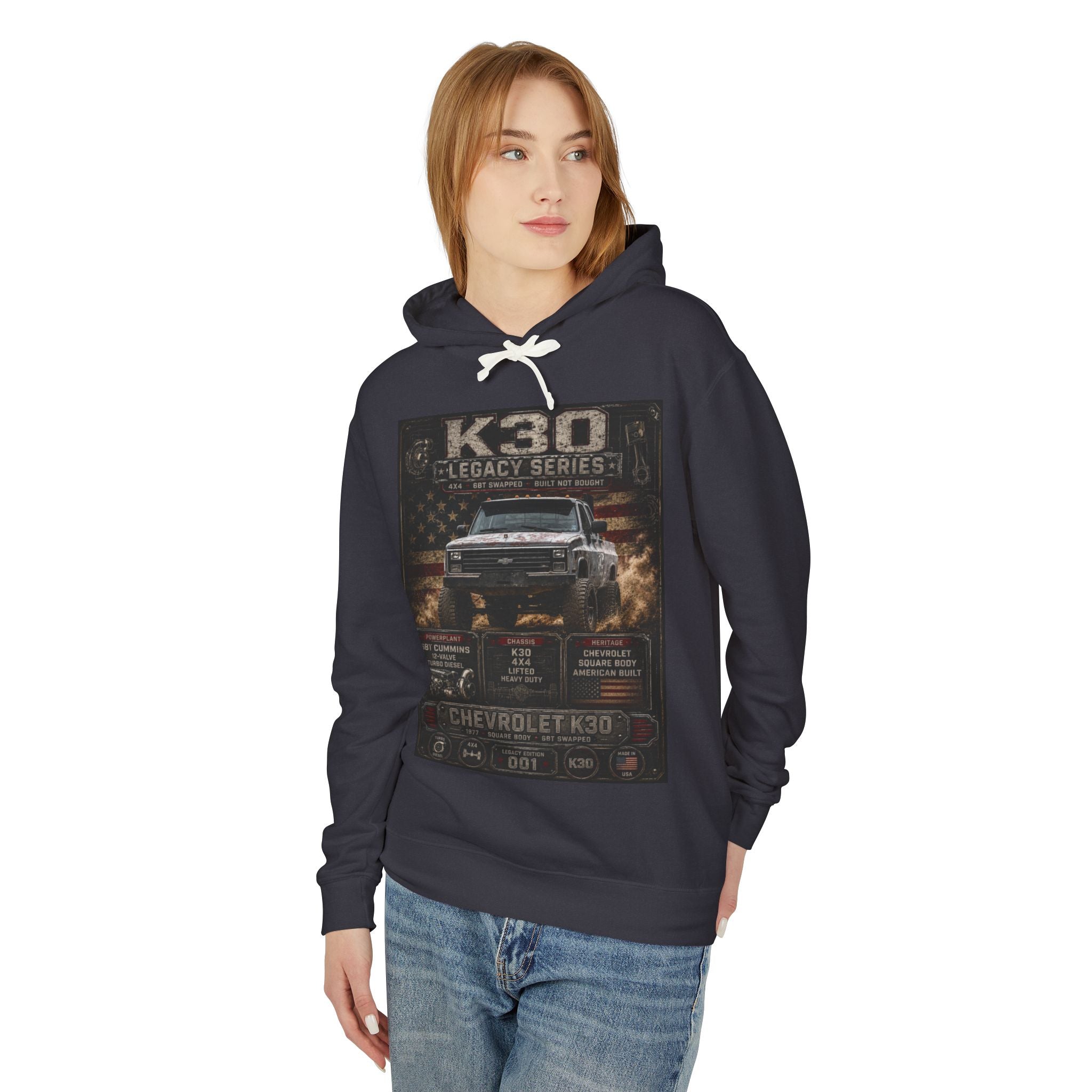 K30 Legacy Series Chevrolet K30 Truck Hoodie — Vintage Off-Road Mechanic Sweatshirt