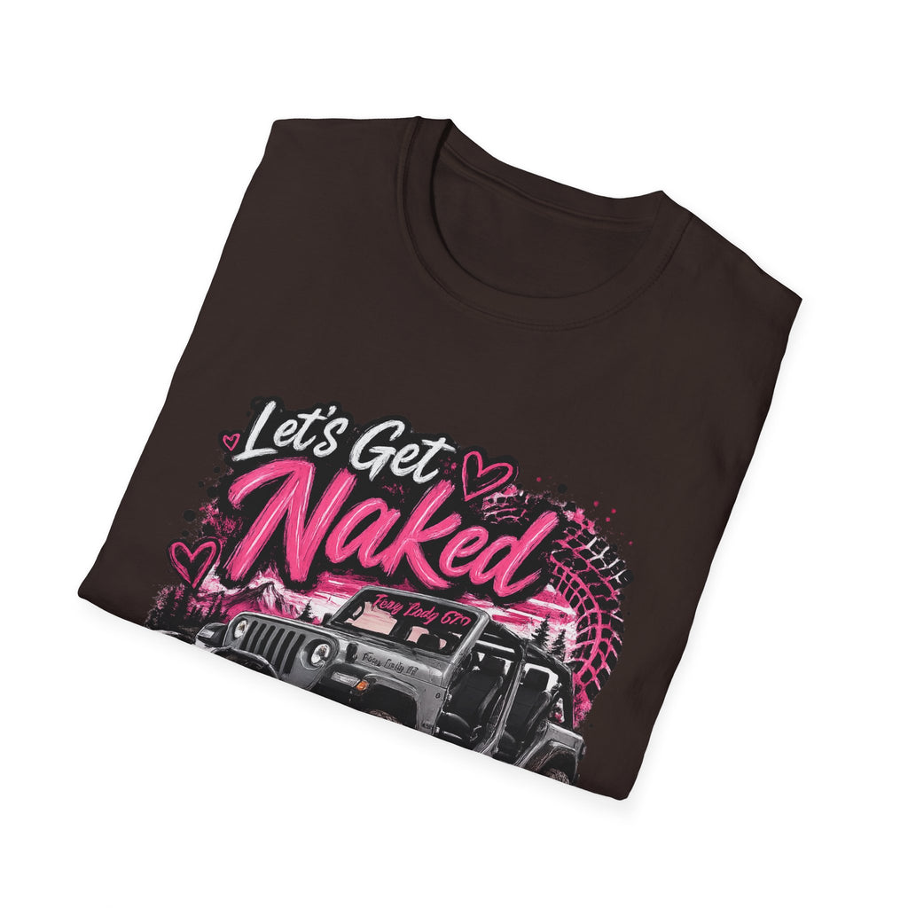 Jeep 'Let's Get Naked' Graphic T-Shirt — Funny Off-Roading Top