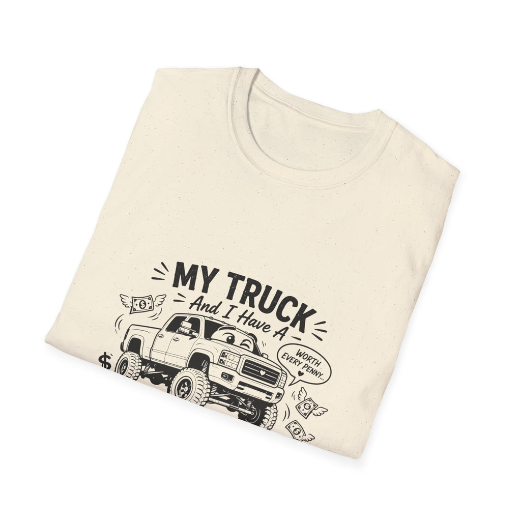 "My Truck and I Have a Financially Toxic Relationship" Casual Graphic Tee for Truck Lovers — Truck T-Shirt
