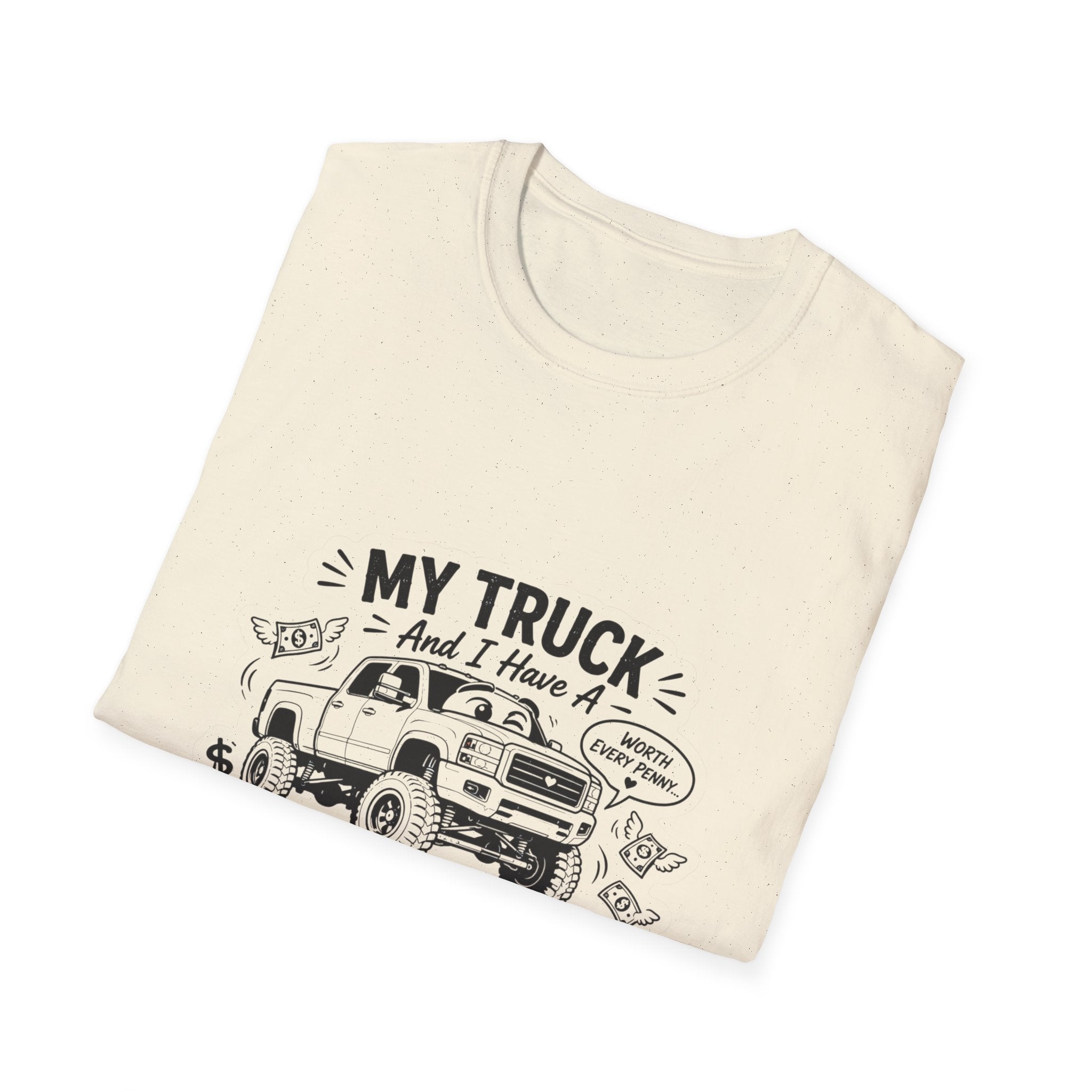"My Truck and I Have a Financially Toxic Relationship" Casual Graphic Tee for Truck Lovers — Truck T-Shirt