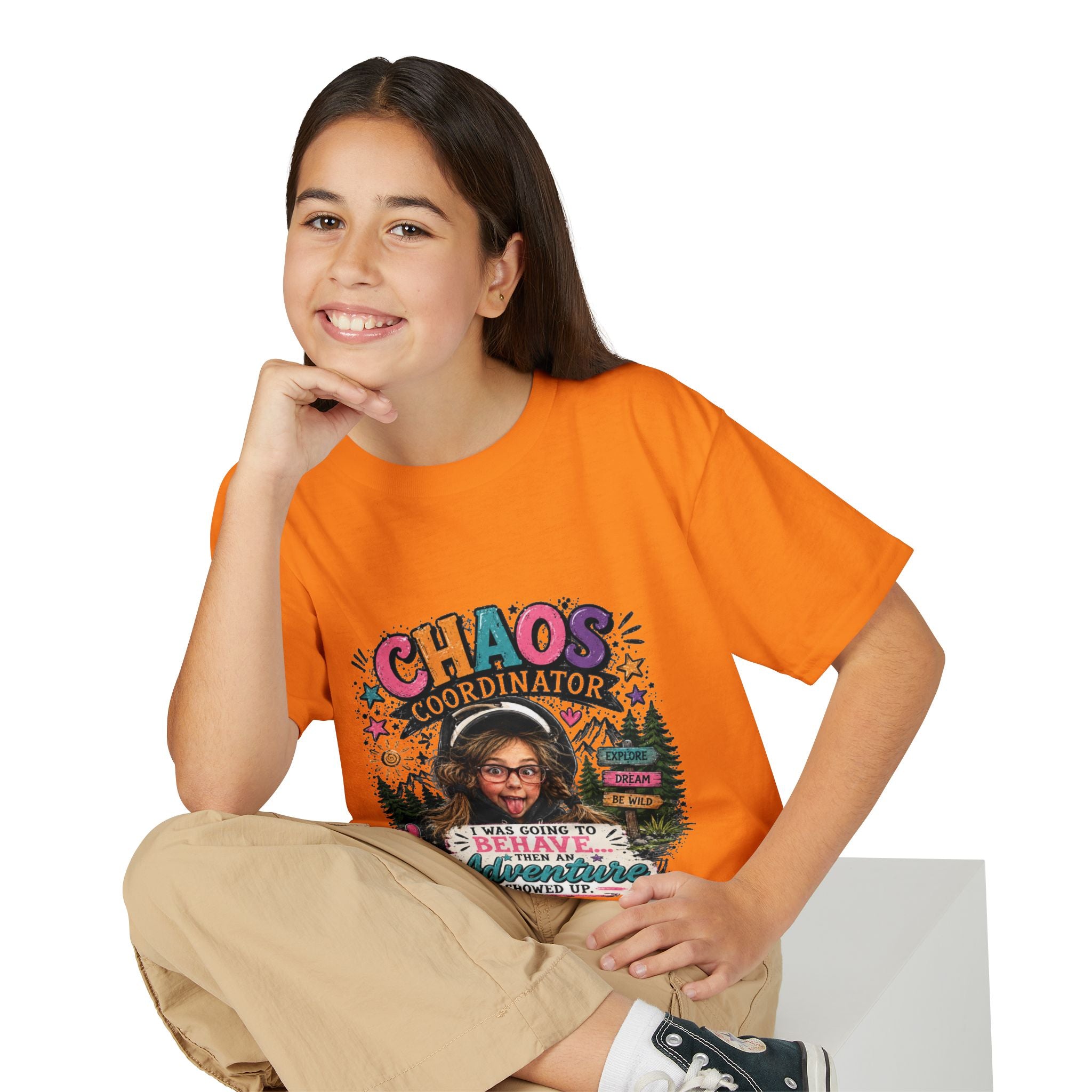 "Chaos Coordinator" Adventure Graphic Kids Tee - Youth T-Shirt -