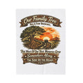 "Our Family Tree Has A Few Branches" Cozy Throw — Family Road Trip Velveteen Blanket
